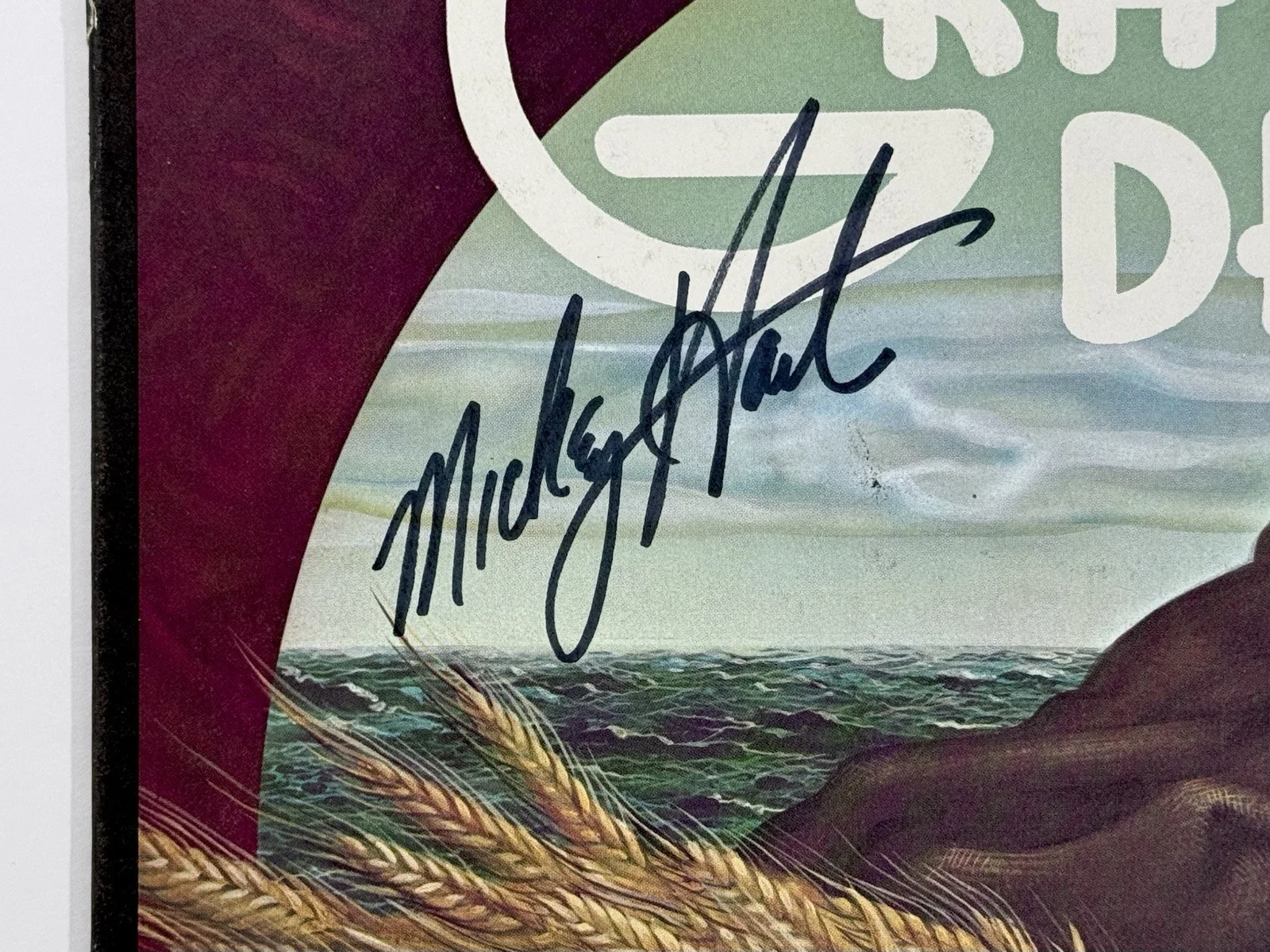 Bob Weir signed Grateful Dead Album Mickey Hart wake of the flood vinyl Psa Dna, изображение 3