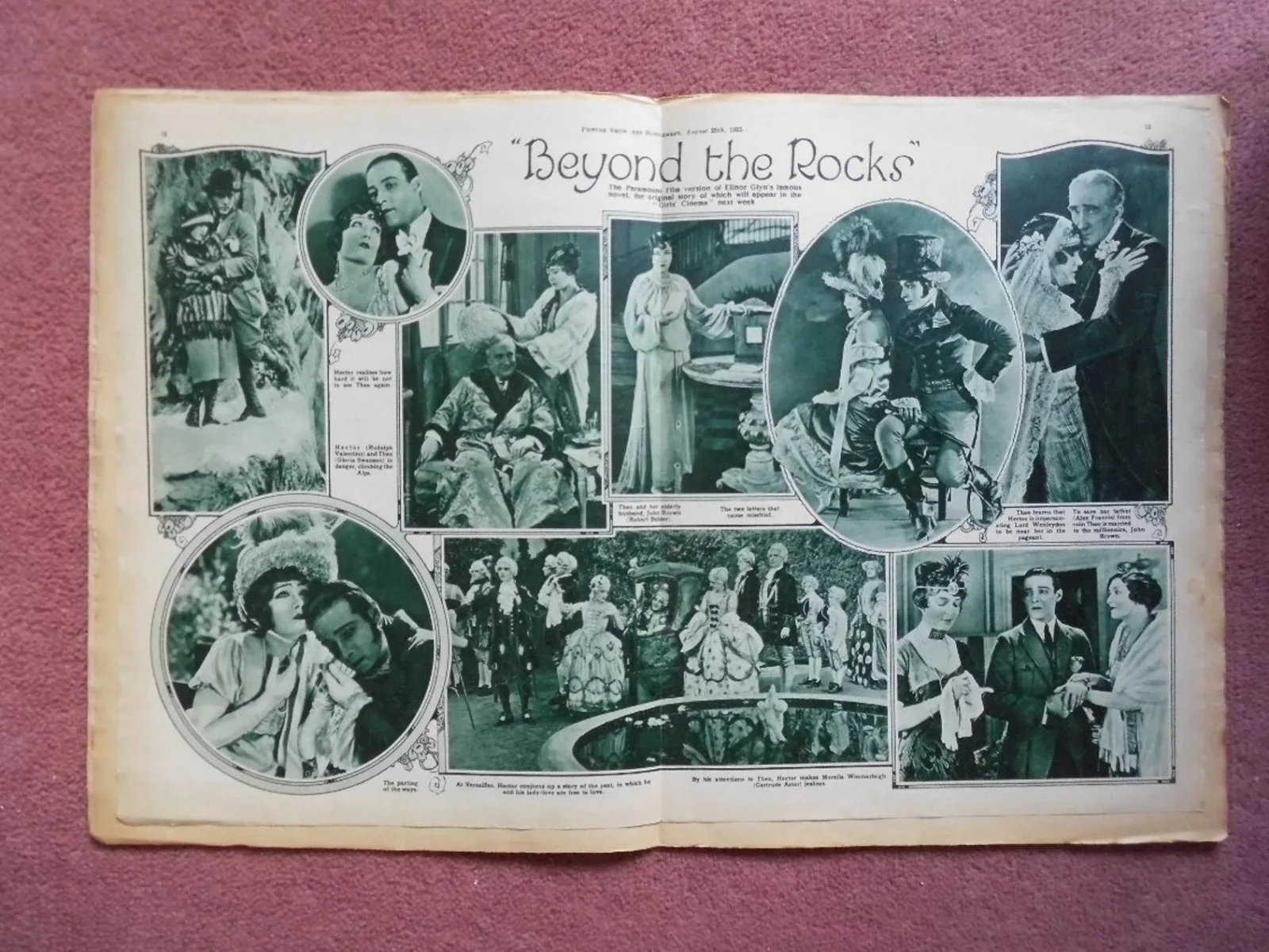PICTURE SHOW (1923) UK mag RUDOLPH VALENTINO, BARBARA LA MARR, изображение 2