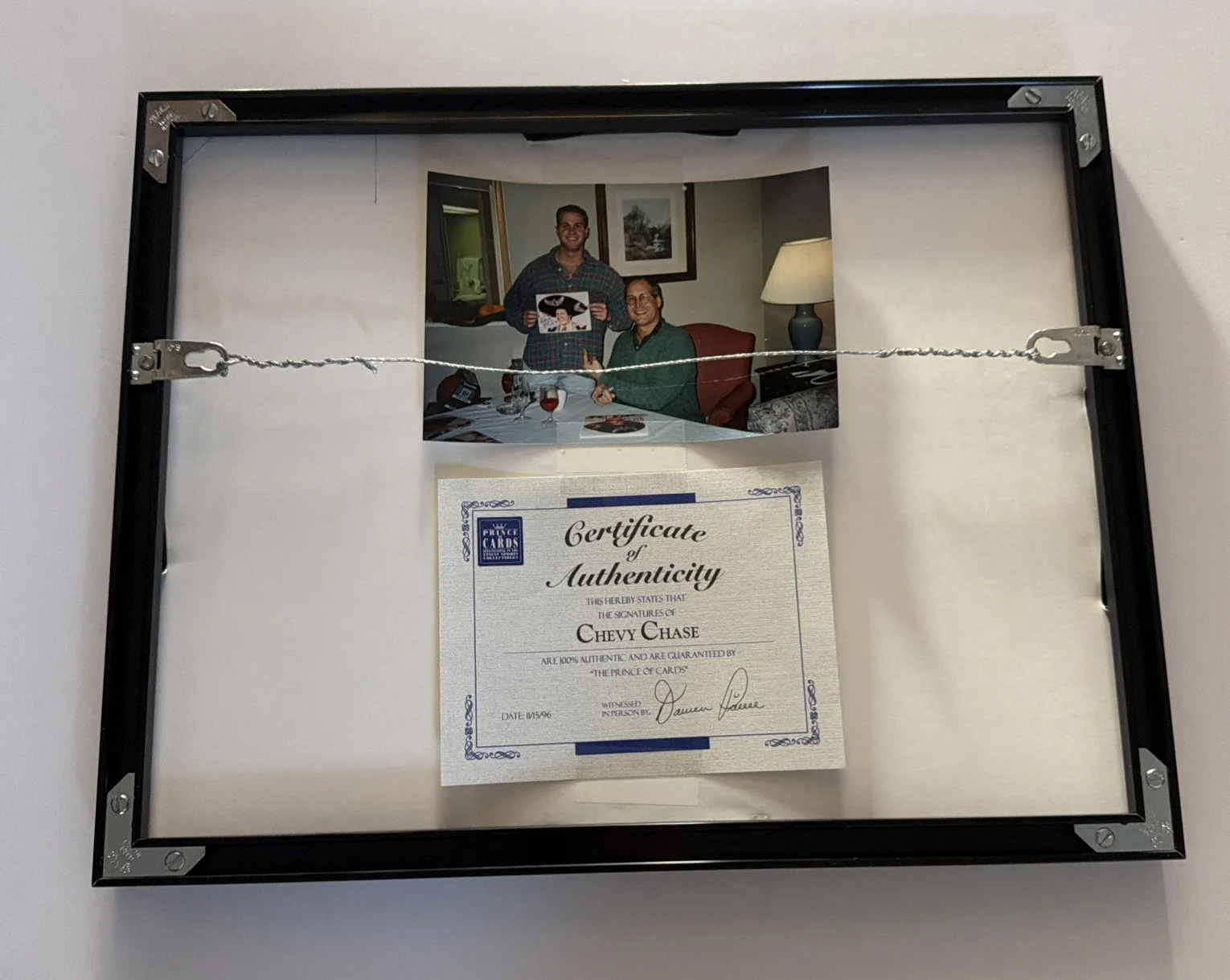 Framed Chevy Chase Authenticated Autographed 8x10 Photo, image 3