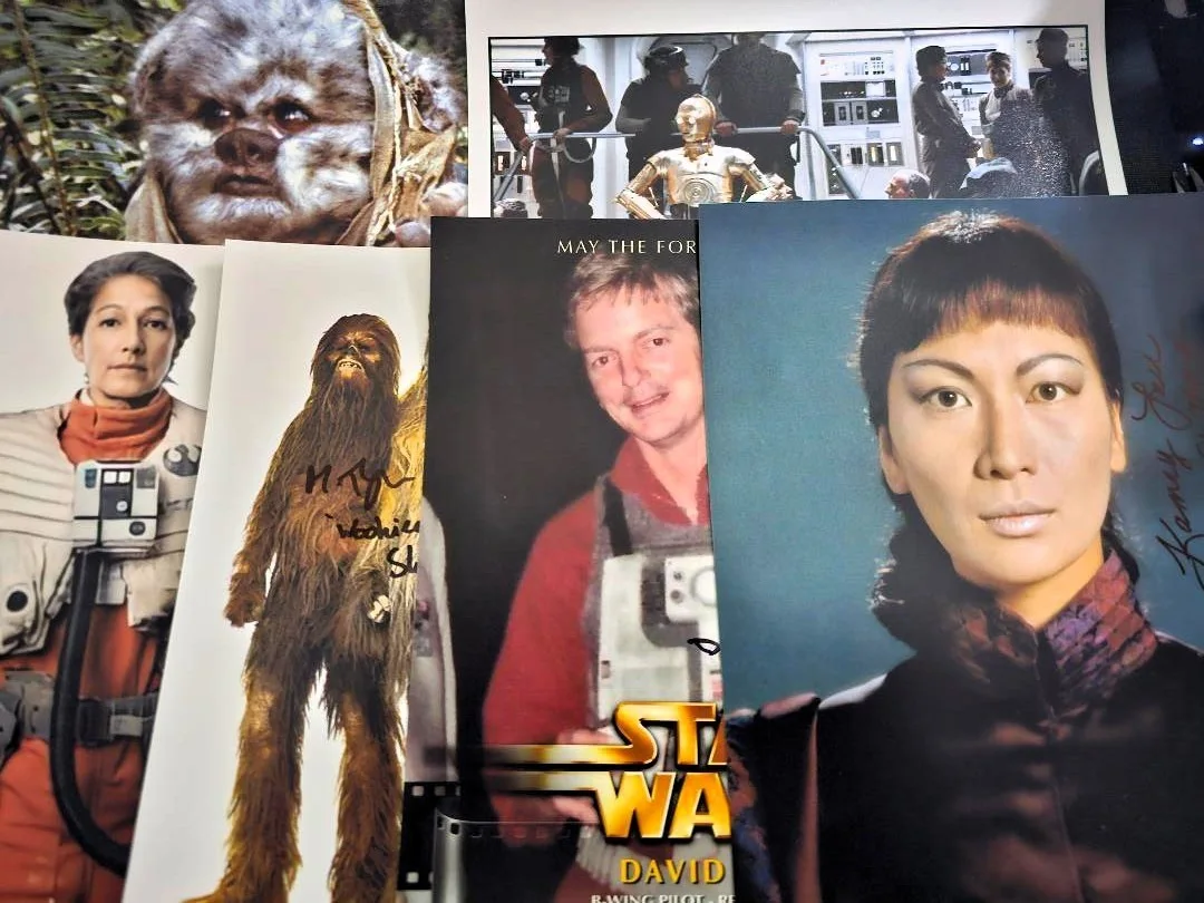 various — NINE Star Wars ACTORS photos Signed 8x10 each w. COA ... great collection