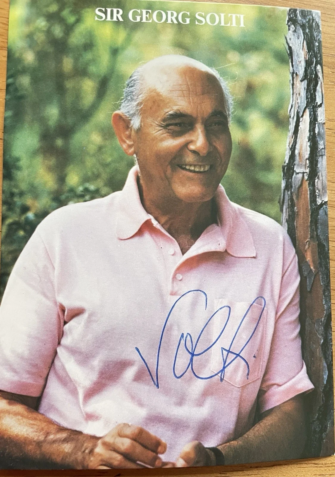 Hungarian-British Conductor Sir George Solti Autographed Photo, изображение 2
