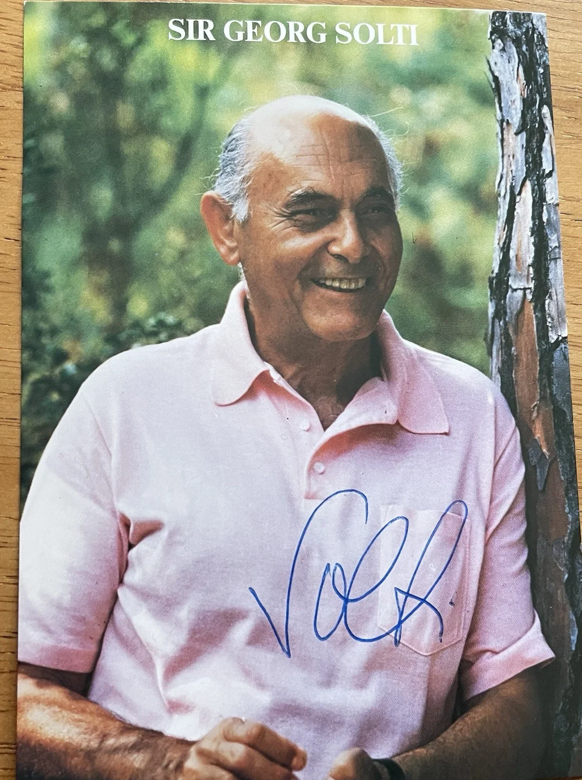 Hungarian-British Conductor Sir George Solti Autographed Photo, изображение 3