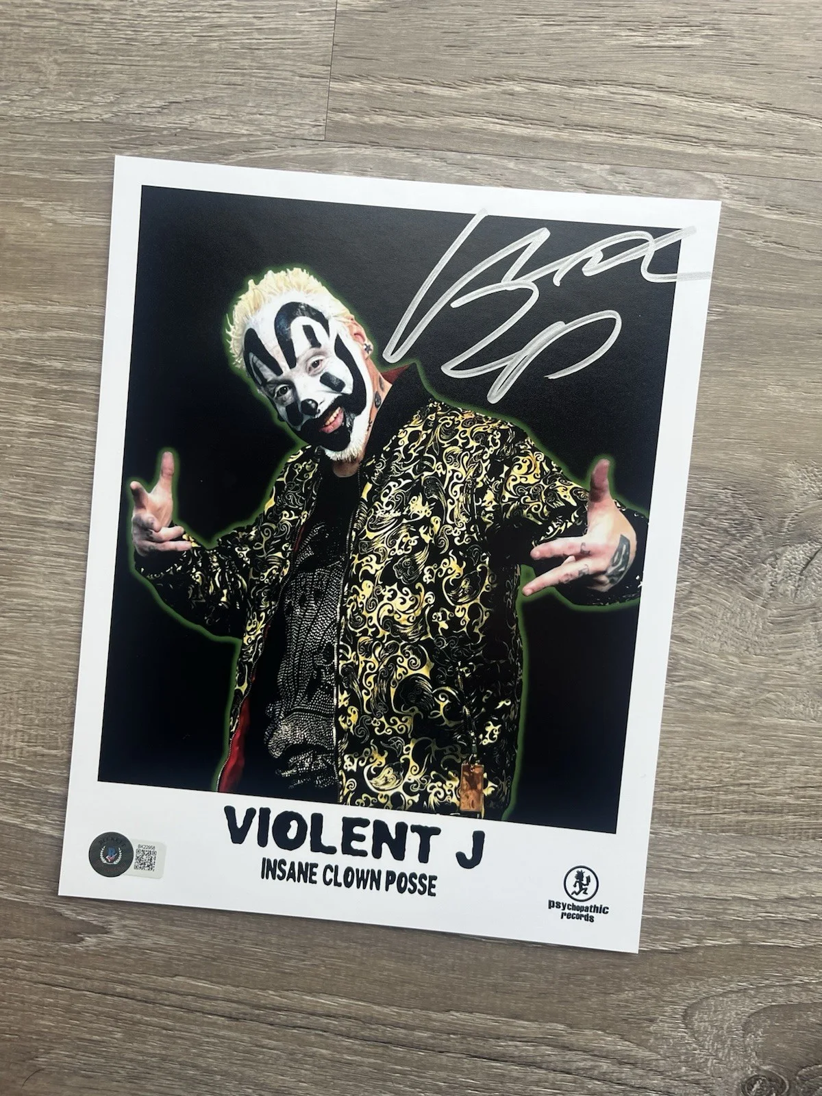 Violent J Signed ICP 8x10 Photo Beckett COA Insane Clown Posse Juggalo, изображение 5