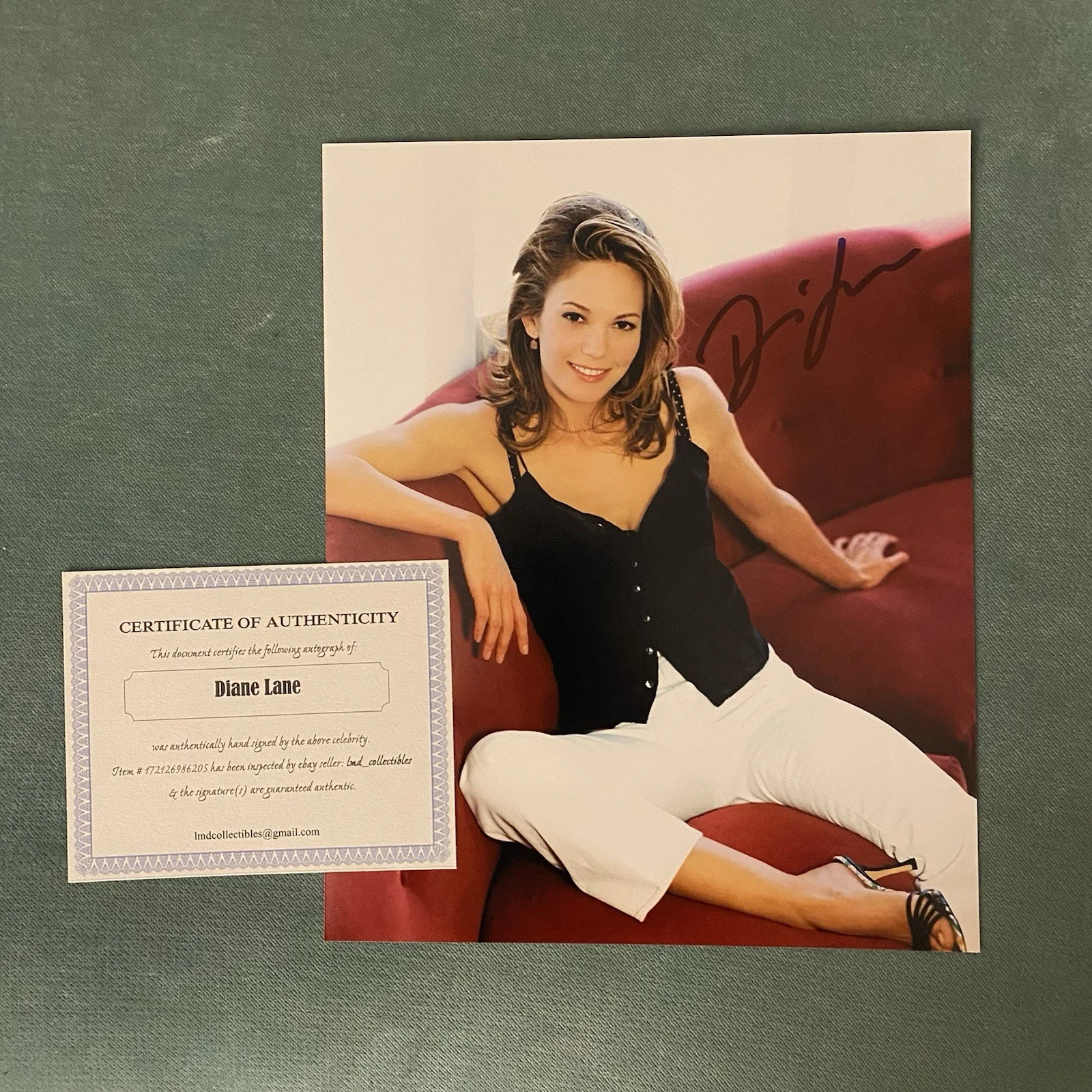 Diane Lane — DIANE LANE Signed 8x10 Photo Outsiders Unfaithful Rumble Fish Autograph COA