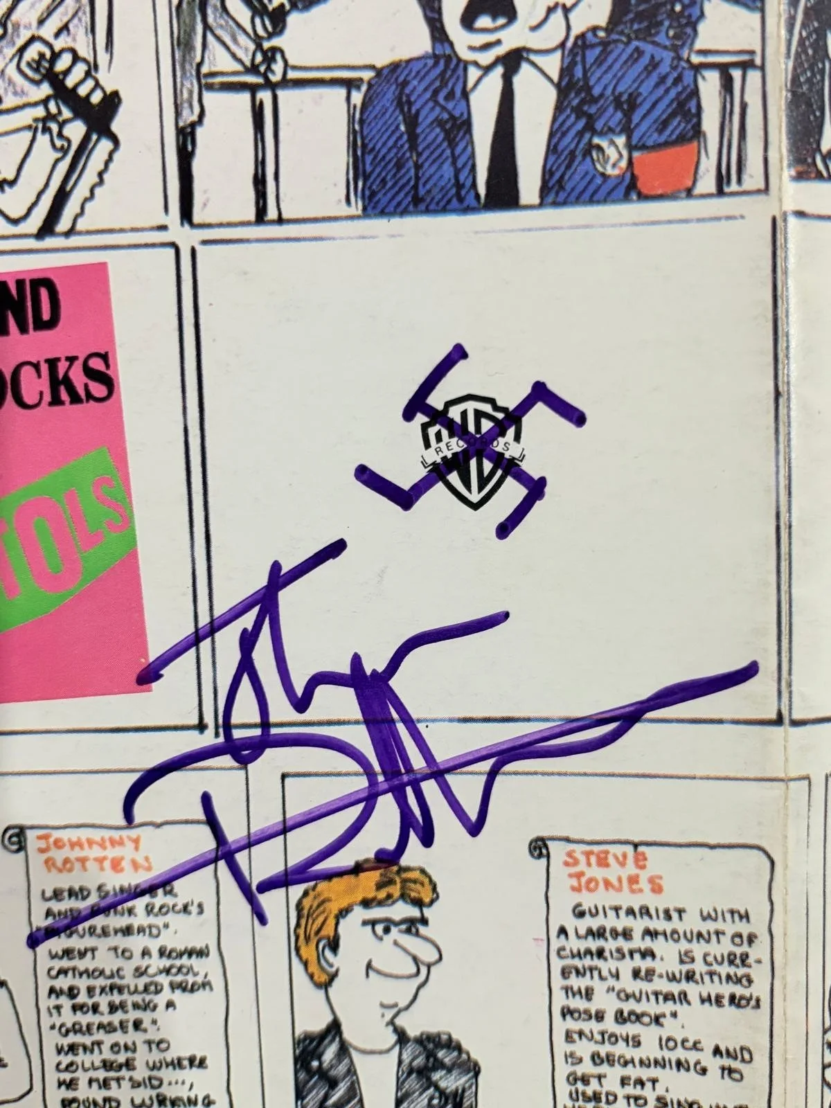 Paul Cook, Steve Jones, Glen Matlock, Johnny Rotten — SEX PISTOLS SIGNED POSTER PAUL COOK STEVE JONES GLEN MATLOCK JOHNNY ROTTEN PSA, изображение 4