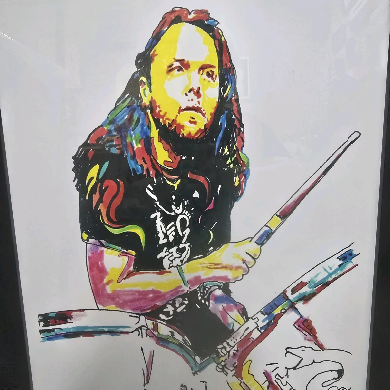 Lars Ulrich Metallica Art Print #1 of 100 Signed by Greg Sellars + COA 2013, image 5