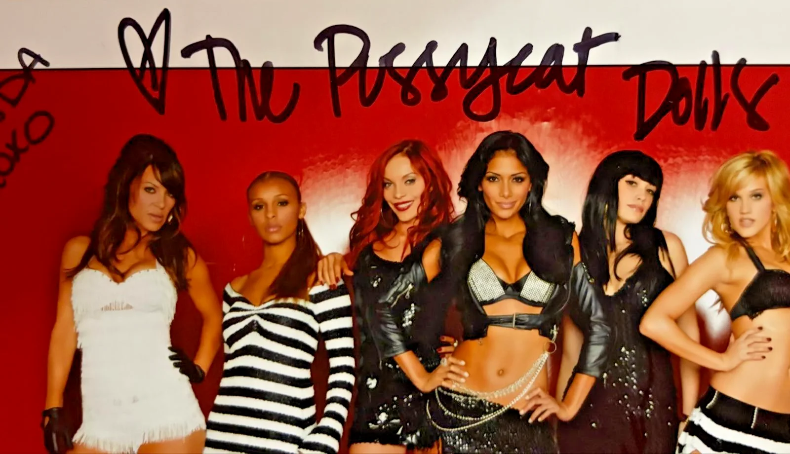 ROBIN, CARMIT, ASHLEY, NICOLE, JESSICA, MELODY, KIMBERLY — THE PUSSYCAT DOLLS SIGNED AUTOGRAPHED X7 8X10 PHOTO DON'T CHA BUTTONS RARE PSA, изображение 3