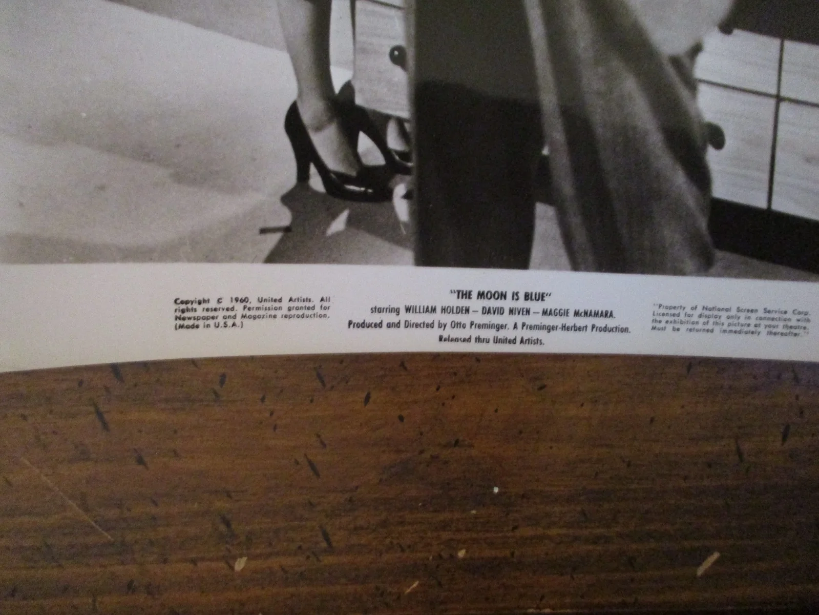 Maggie McNamara ("THE MOON IS BLUE")1960 8 x 10 Glossy Black & White Press Photo, изображение 2
