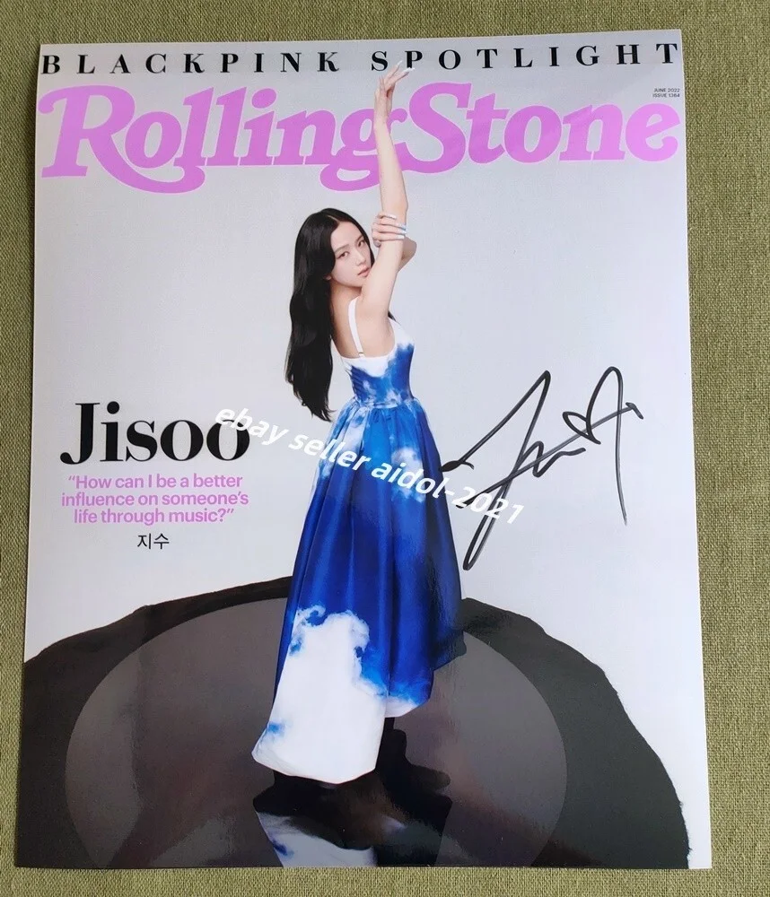 Blackpink ROSE JENNIE JISOO LISA POSTER PHOTO 8*10 AUTOGRAPHED SIGNED K-POP, изображение 4
