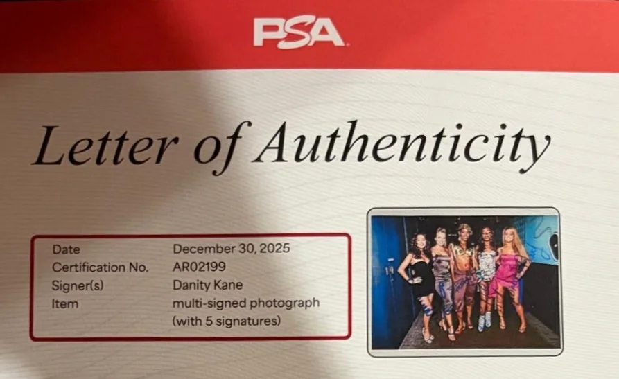 SHANNON BEX AUNDREA FIMBRES AUBREY O'DAY DAWN RICHARD D. WOODS — DANITY KANE X5 SIGNED AUTO 8X10 PHOTO FULL BAND STAY WITH ME STRIP TEASE PSA, image 4