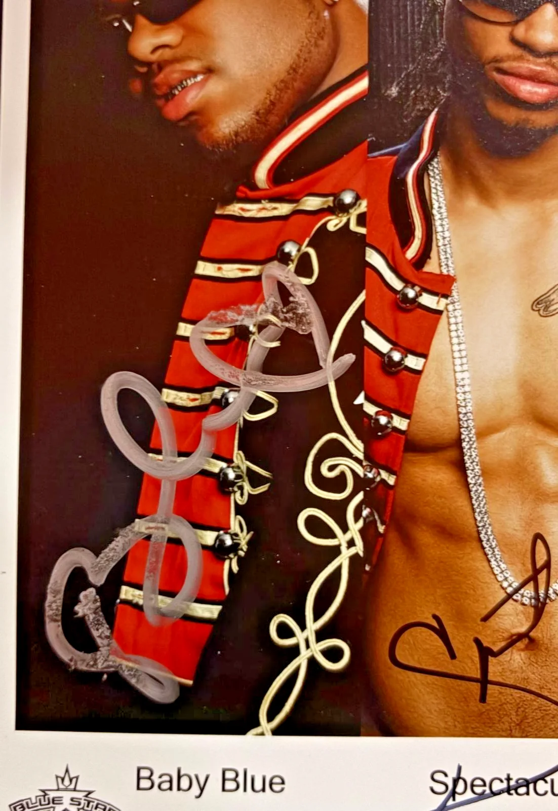 COREY SLICK'EM, MATHIS PLEASURE, DIAMOND BLUE, SMITH SPECTACULAR — PRETTY RICKY SIGNED 8X10 PHOTO X4 SLICK'EM BABY BLUE SPECTACULAR PLEASURE PSA, изображение 2