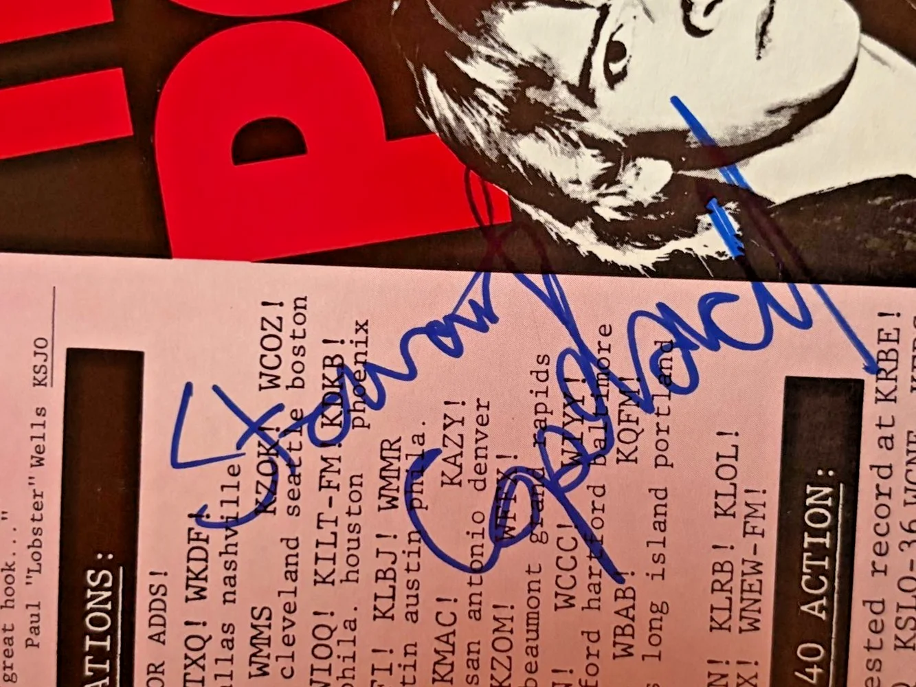 Sting — STING & STEWART COPELAND SIGNED AUTOGRAPHED 11X14 MAGAZINE PAGE THE POLICE PSA F, изображение 2