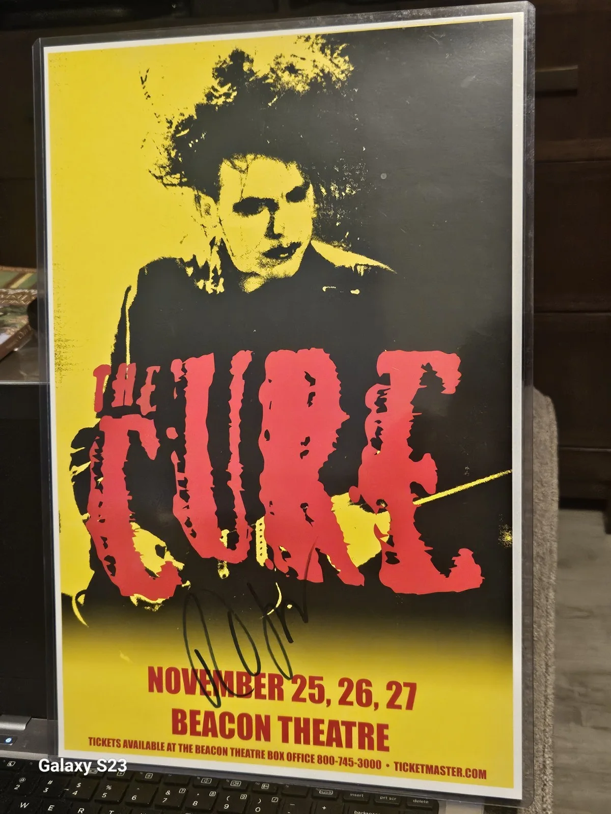 The Cure Robert Smith Signed 11x17 2011 Refection Tour Concert Poster! Heaven, изображение 3