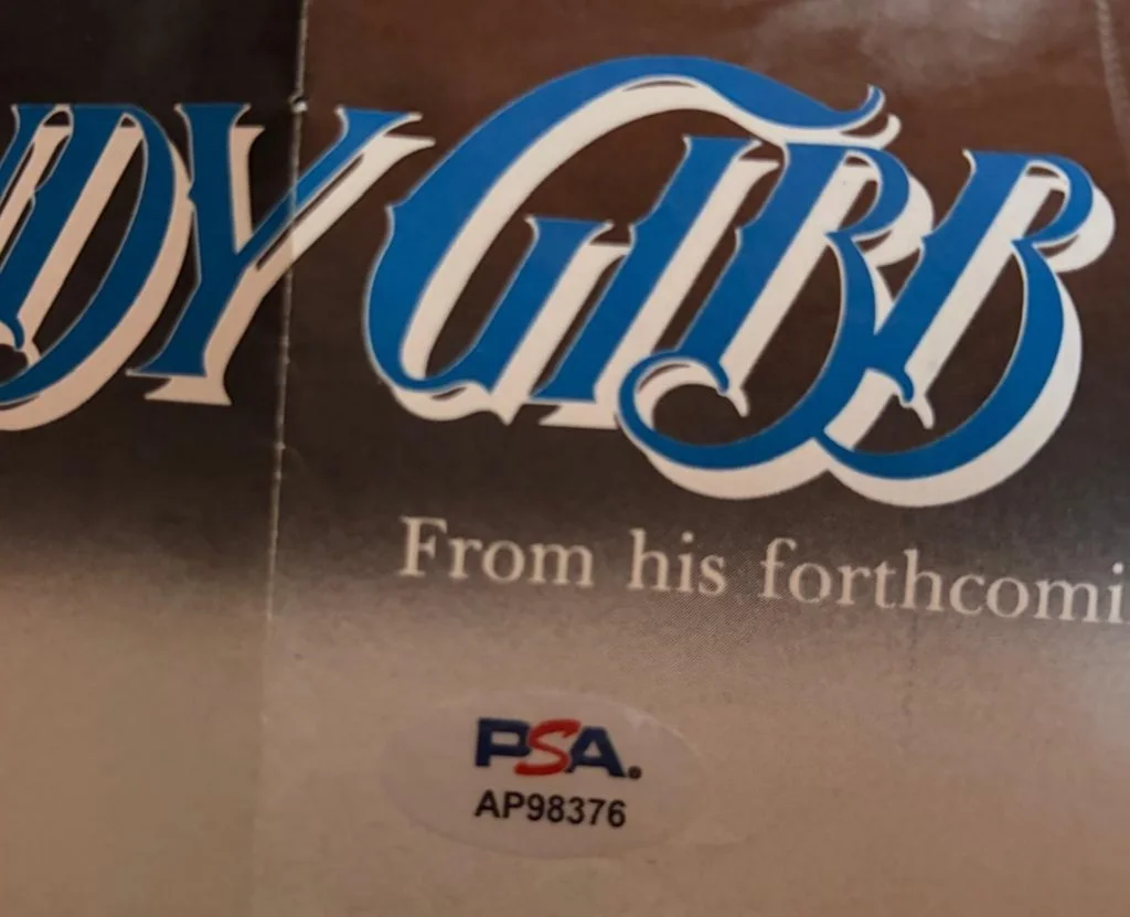 Andy Gibb — ANDY GIBB SIGNED AUTOGRAPHED POSTER THE BEE GEES BARRY ROBIN RARE PSA, image 3