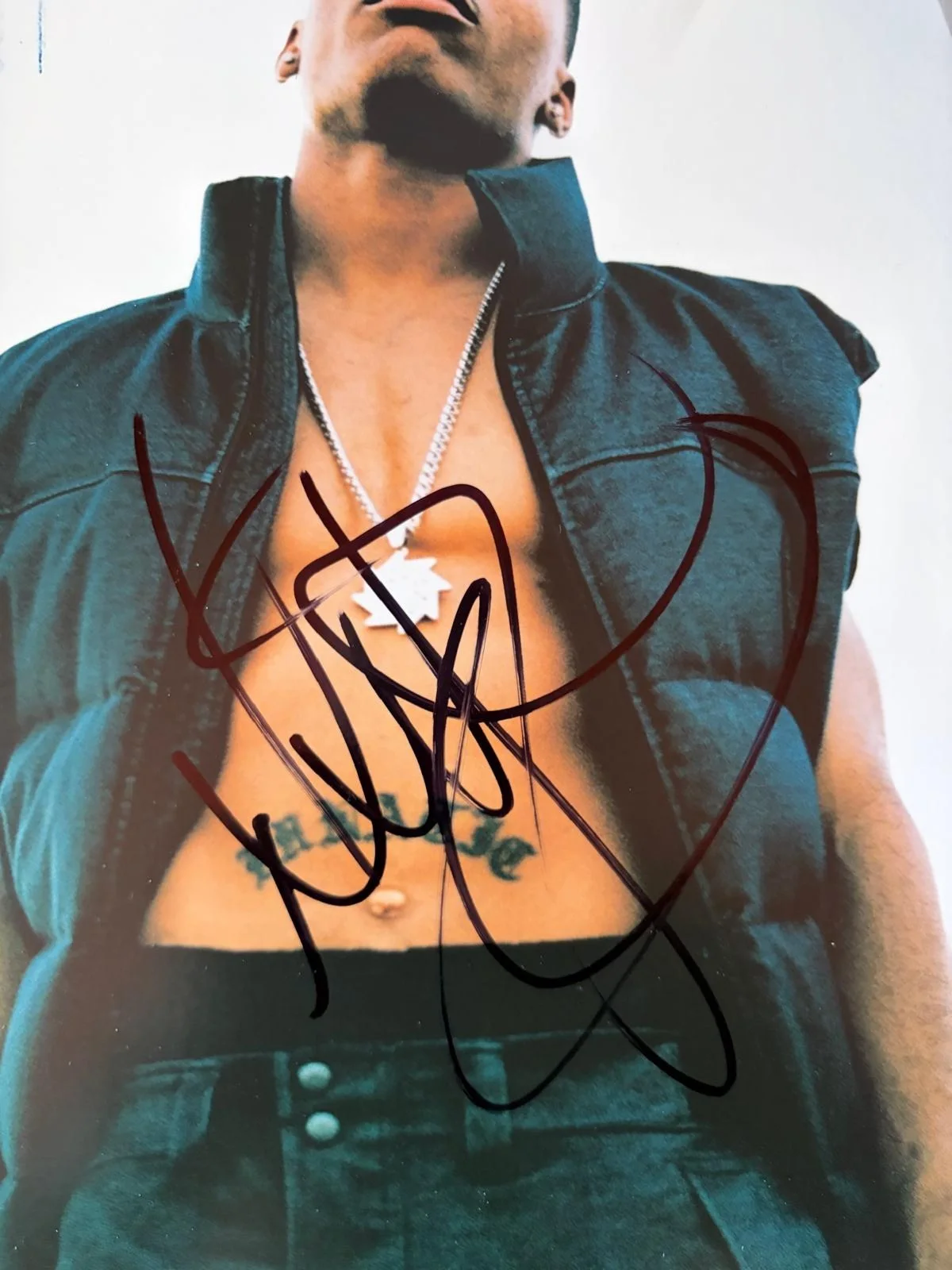 Nelly — NELLY SIGNED AUTOGRAPHED ALBUM COVER COUNTRY GRAMMAR ST LOUIE RARE PSA COA, изображение 2