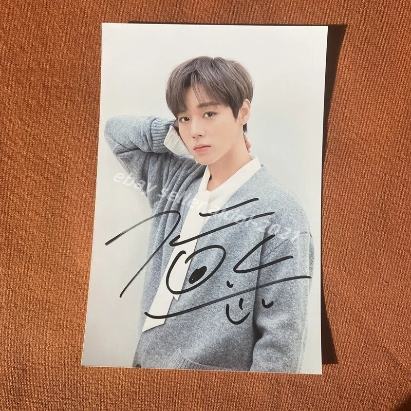 WANNA ONE PARK JI HOON Autographed Signed Photo 4*6 K-POP COLLECTION 2022, image 3