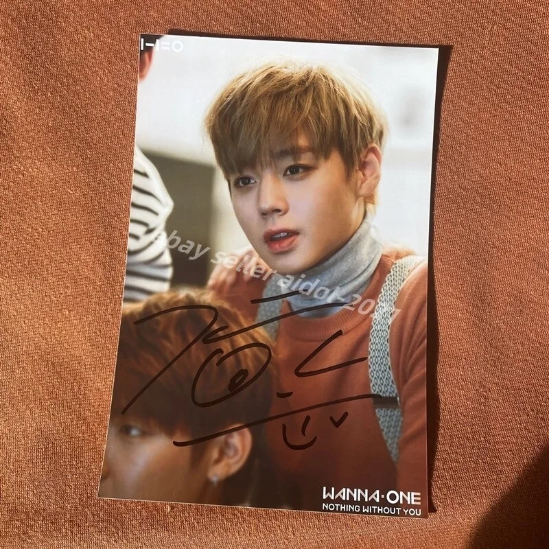WANNA ONE PARK JI HOON Autographed Signed Photo 4*6 K-POP COLLECTION 2022, image 4