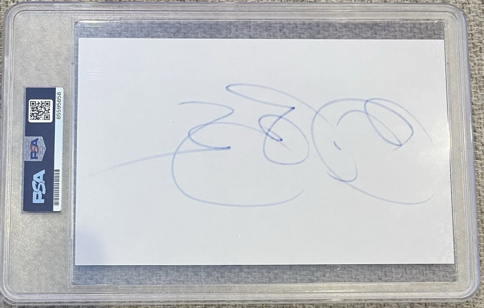 Jon Bon Jovi Signed Large 5x8 Cut Bold Autograph PSA/DNA Beauty, image 2
