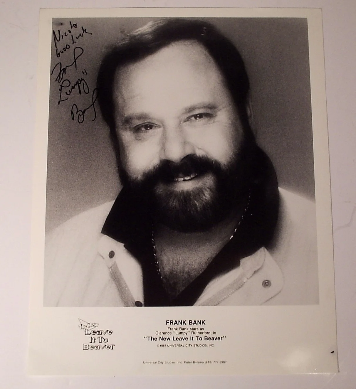 Ken Osmond, Frank Bank — Pair of Leave It To Beaver Signed 8 X 10 Glossy Photos Eddie And Lumpy, изображение 4