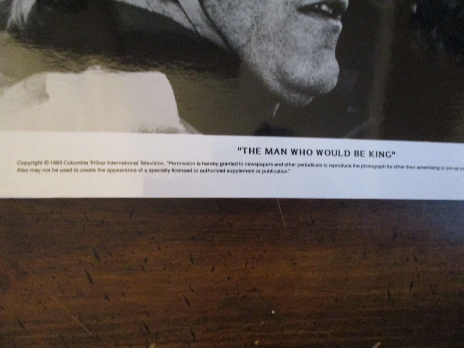 Michael Caine/Sean Connery(THE MAN WHO WOULD BE KING)1993 10 x 8 B&W Press Photo, image 2