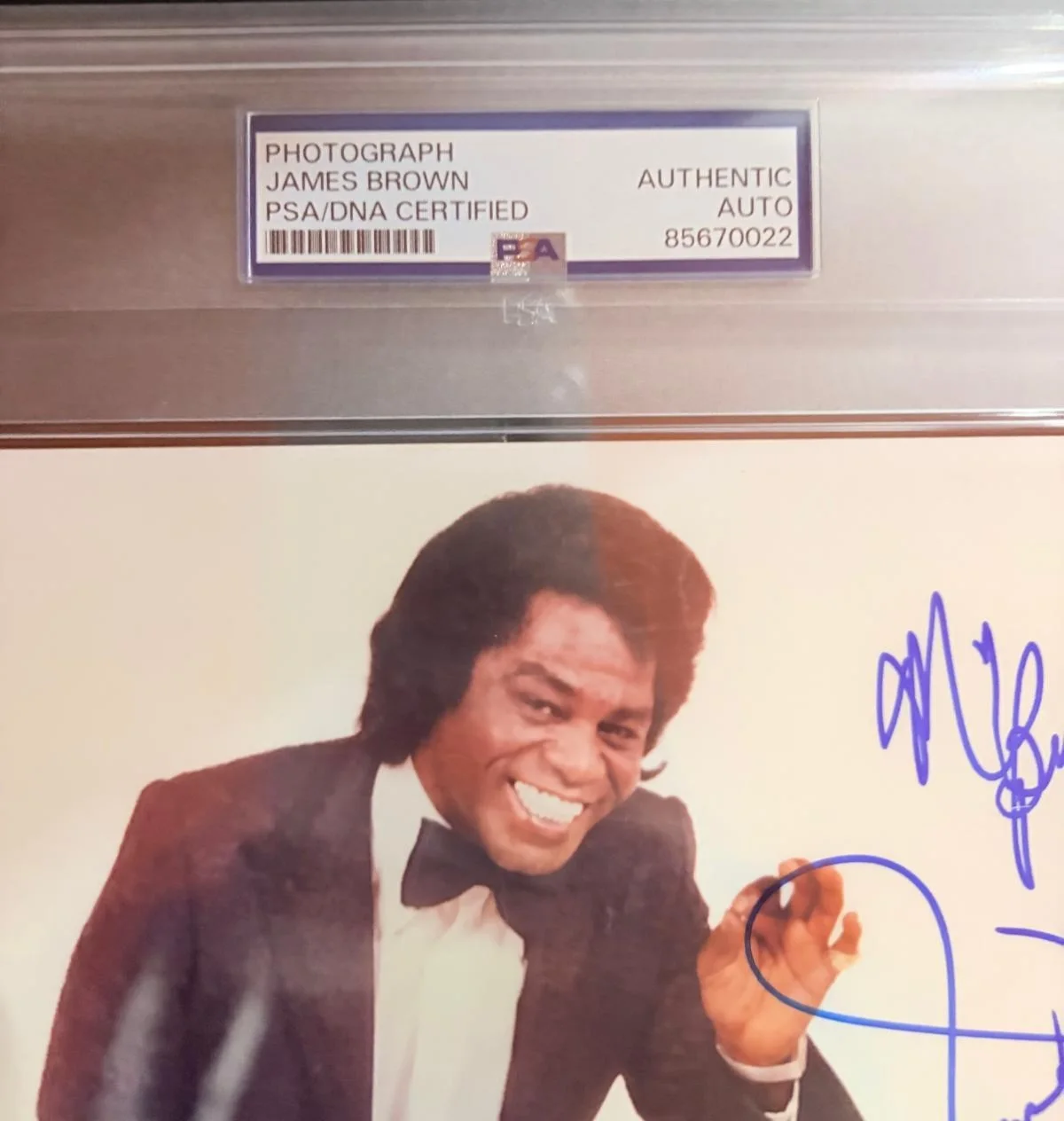 James Brown — JAMES BROWN SIGNED AUTOGRAPH 8X10 PHOTOGRAPH ENCAPSULATED GOT YOU FEEL GOOD PSA, изображение 3