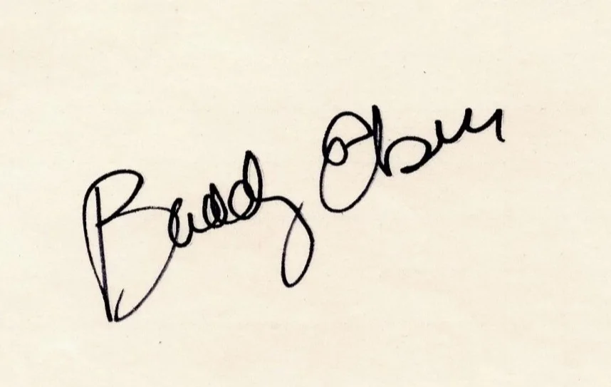 BUDDY EBSEN — ORIG SIGNED 3X5 CARD - AUTOGRAPH - ACTOR BUDDY EBSEN - JED CLAMPETT, изображение 2