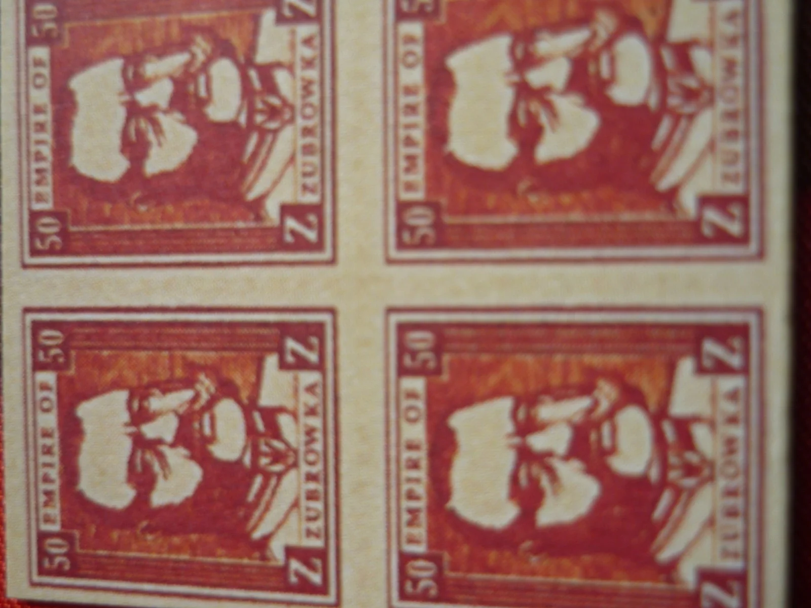 Żubrówka Grand Budapest Hotel Wes Anderson fictional Europe stamps red yellow, изображение 4