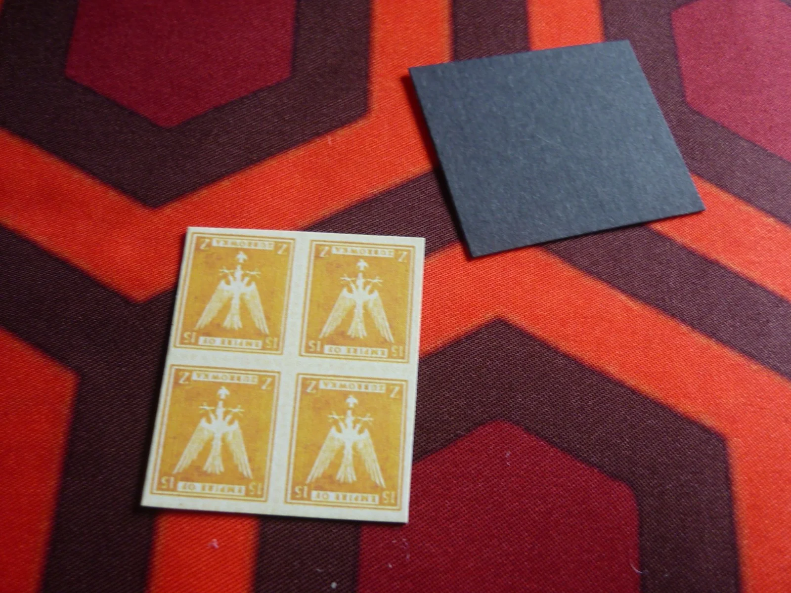 Żubrówka Grand Budapest Hotel Wes Anderson fictional Europe stamps red yellow, изображение 5
