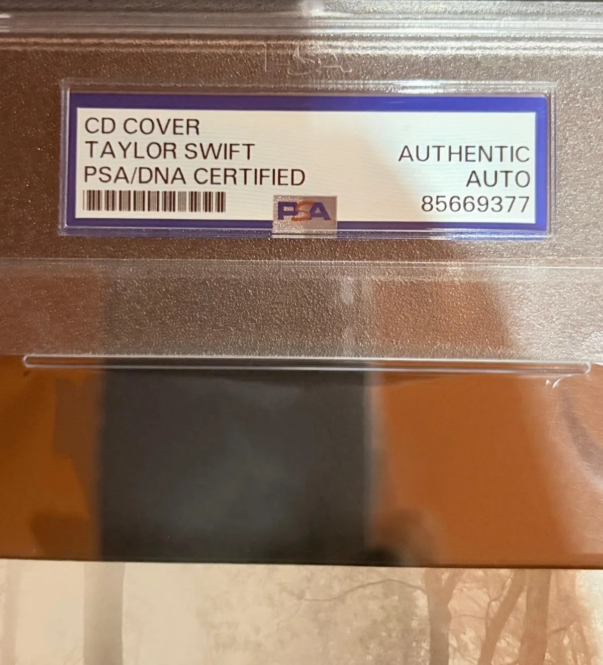 Taylor Swift — TAYLOR SWIFT SIGNED CD COVER ENCAPSULATED SHAKE IT OFF DELICATE RARE PSA HEART B, изображение 3