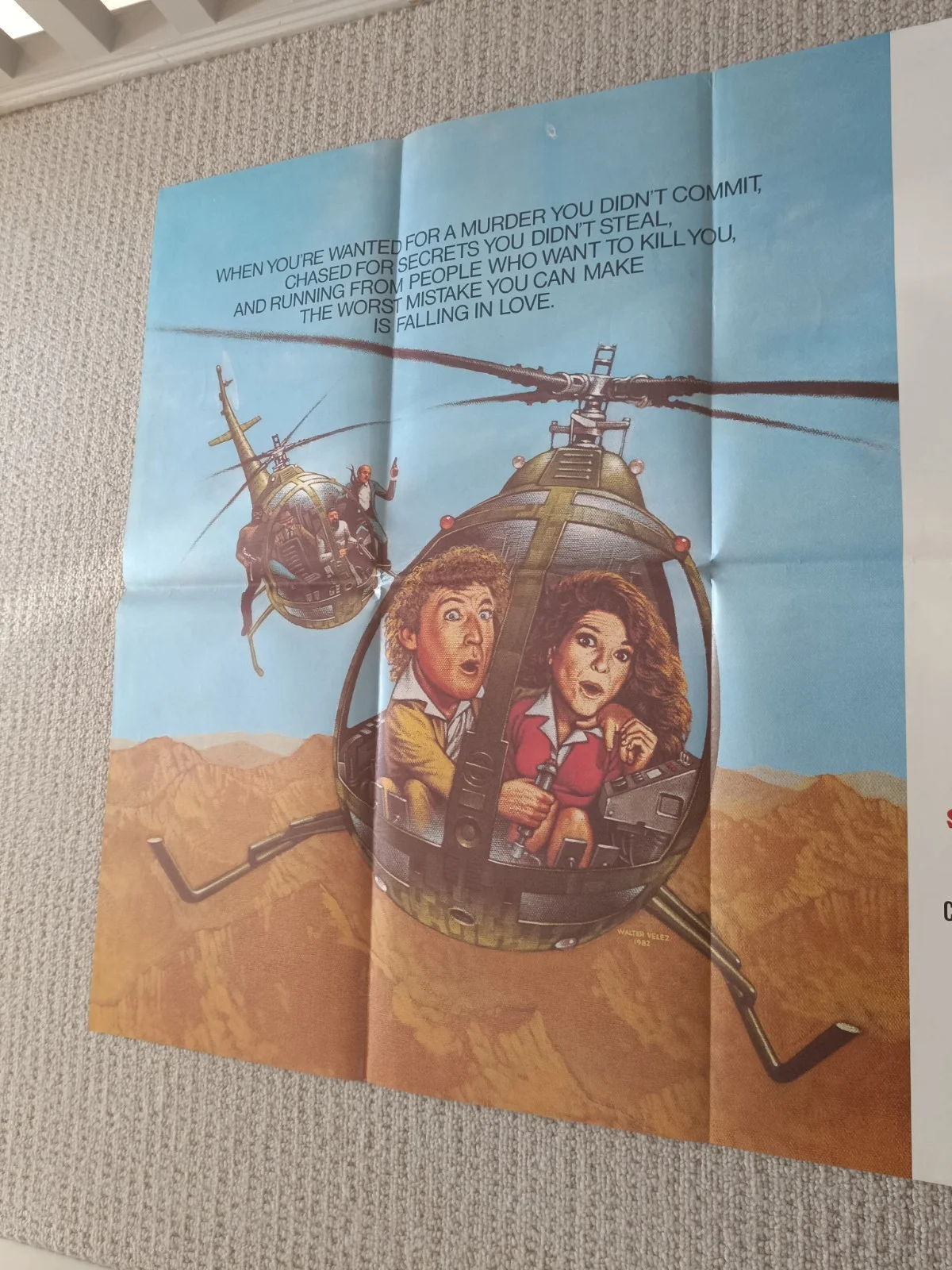 HANKY PANKY (1982) – Original Folded UK Quad Cinema Poster, изображение 3