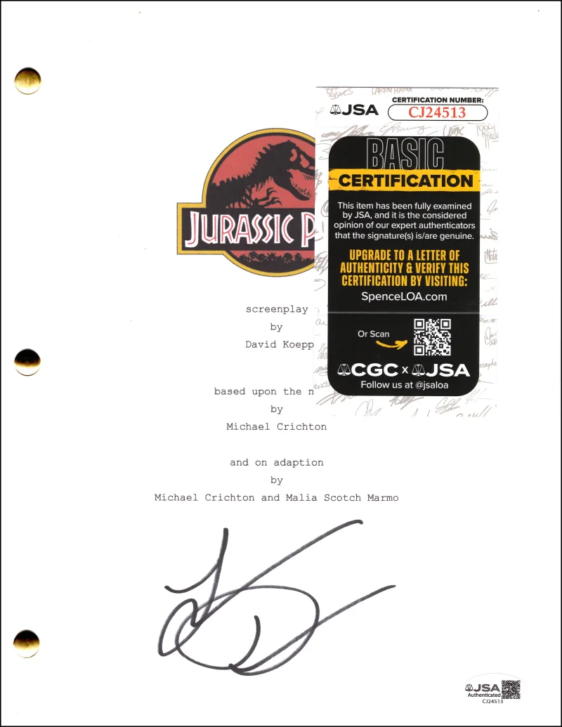 Laura Dern — Laura Dern Signed Autograph Jurassic Park Full Movie Script Screenplay - JSA COA, image 2