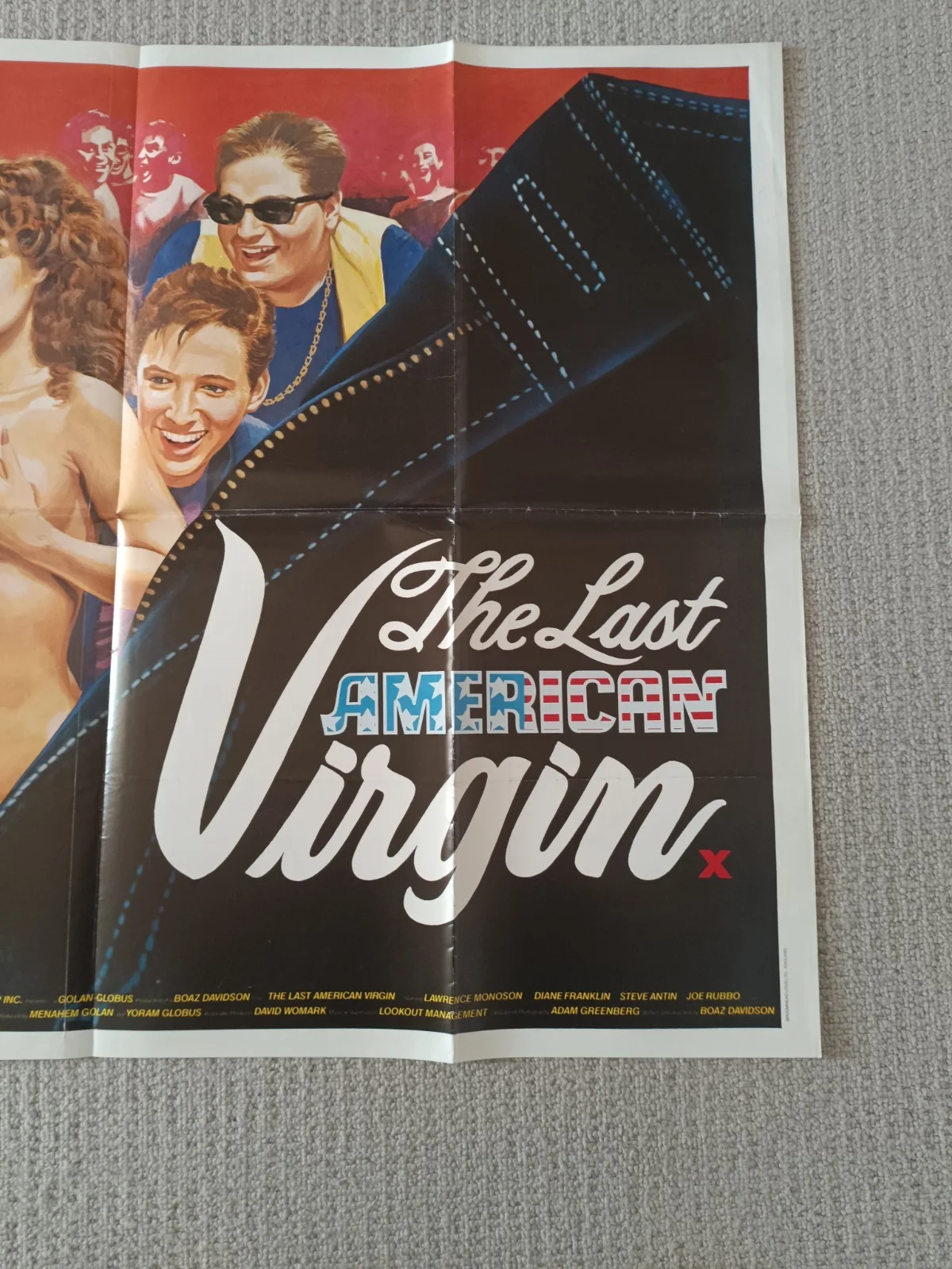 THE LAST AMERICAN VIRGIN – Original Folded UK Quad Poster – Striking Artwork, изображение 4