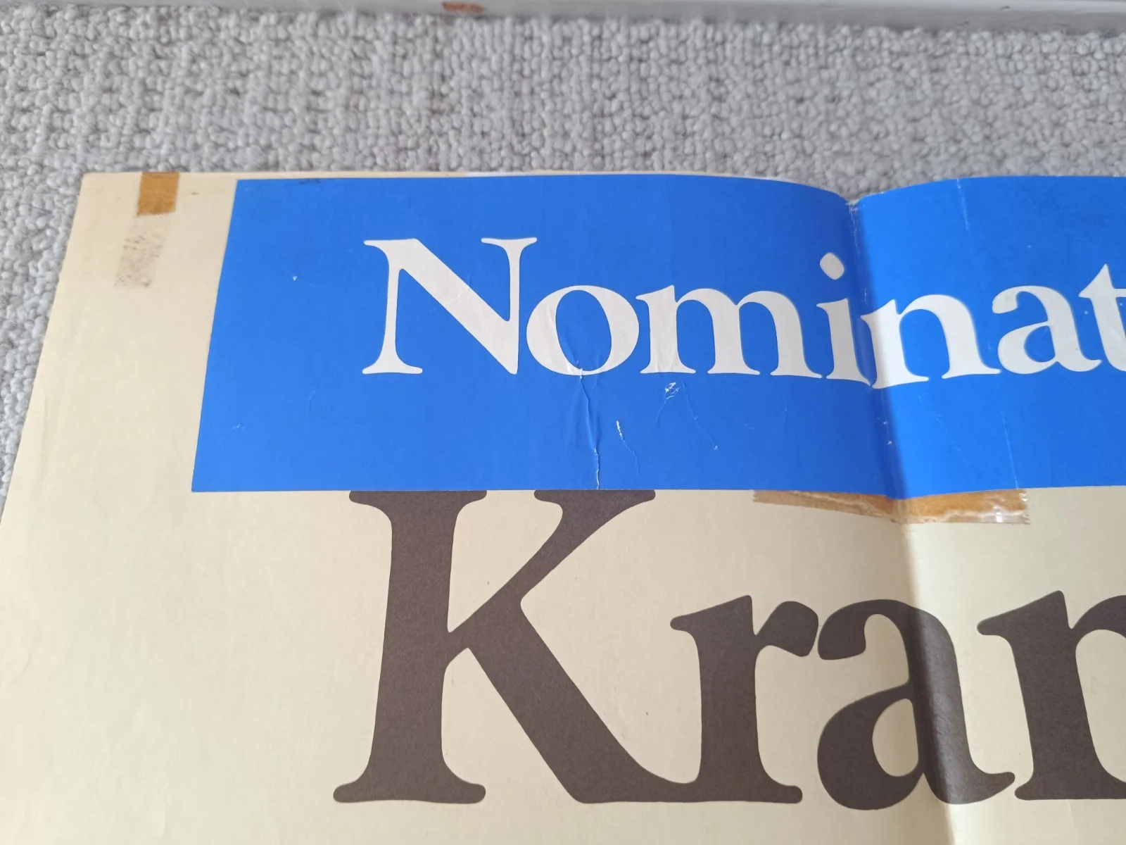 Kramer vs Kramer Original Quad Movie Cinema Poster Meryl Streep Dustin Hoffman, image 4