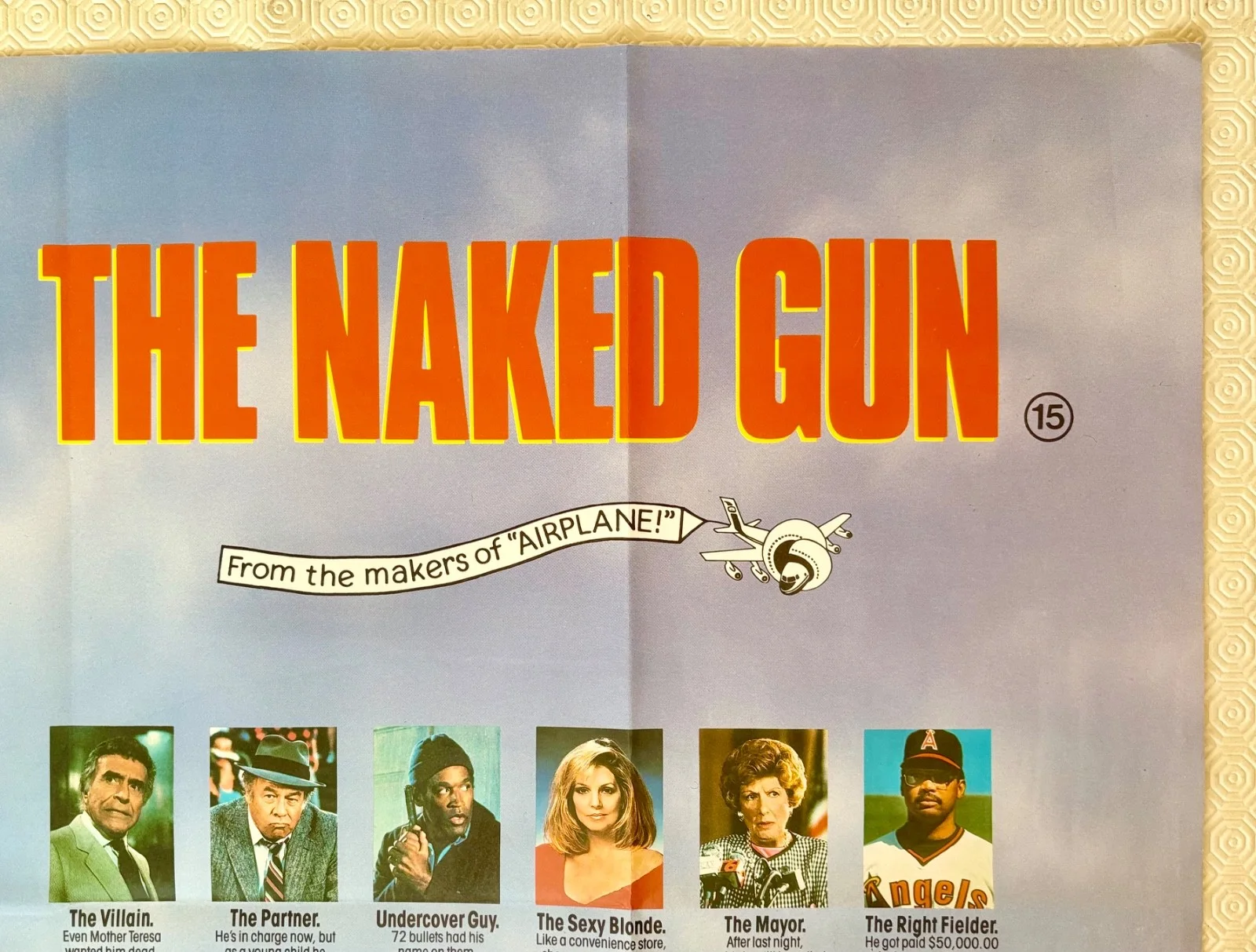 The Naked Gun Original 1988 Movie Quad Poster Leslie Nielsen Priscilla Presley, изображение 4