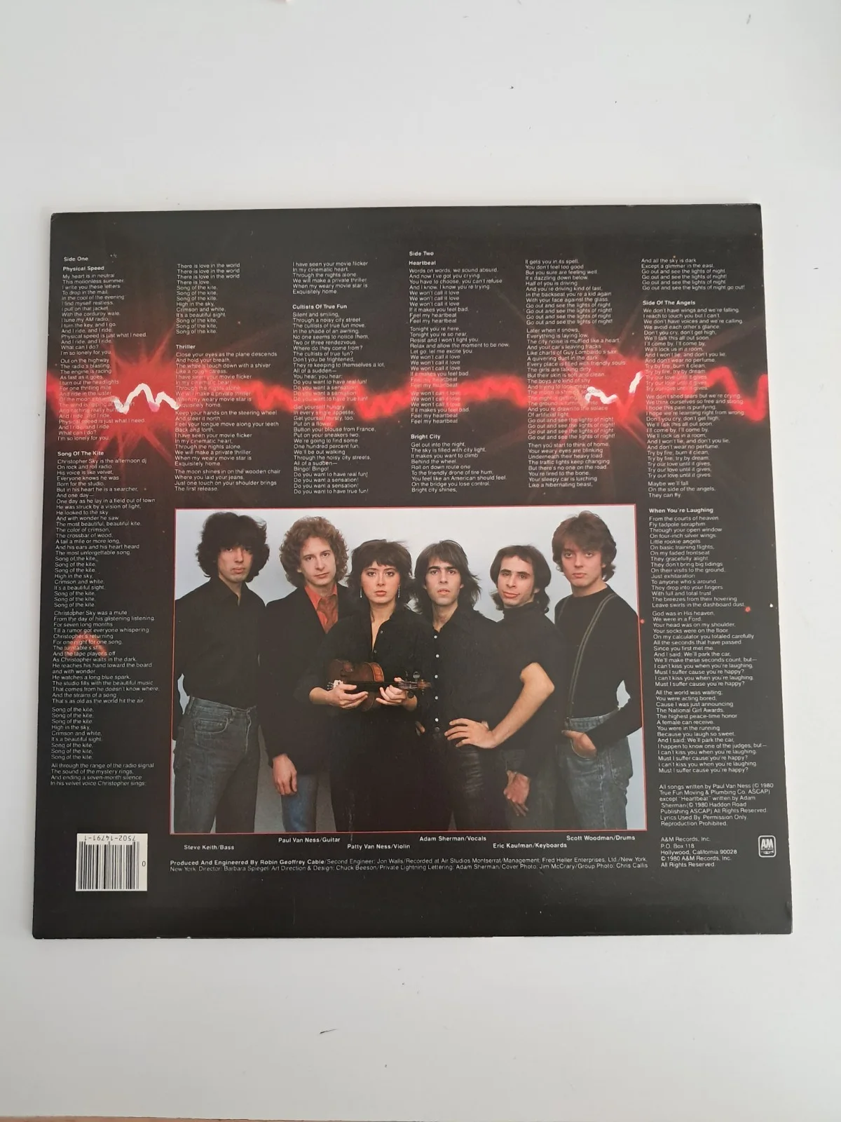 Private Lightning Adam Sherman Signed Autographed Vinyl LP The Souls Boston, изображение 2