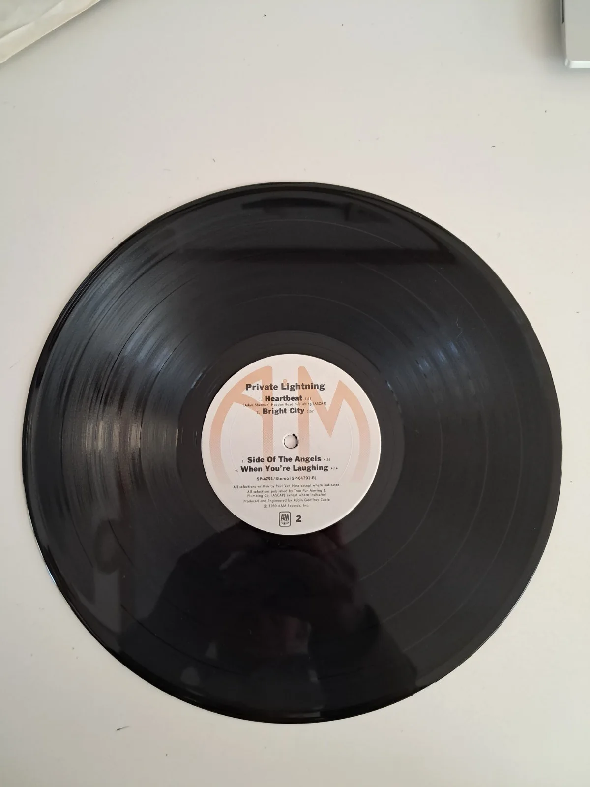 Private Lightning Adam Sherman Signed Autographed Vinyl LP The Souls Boston, изображение 4