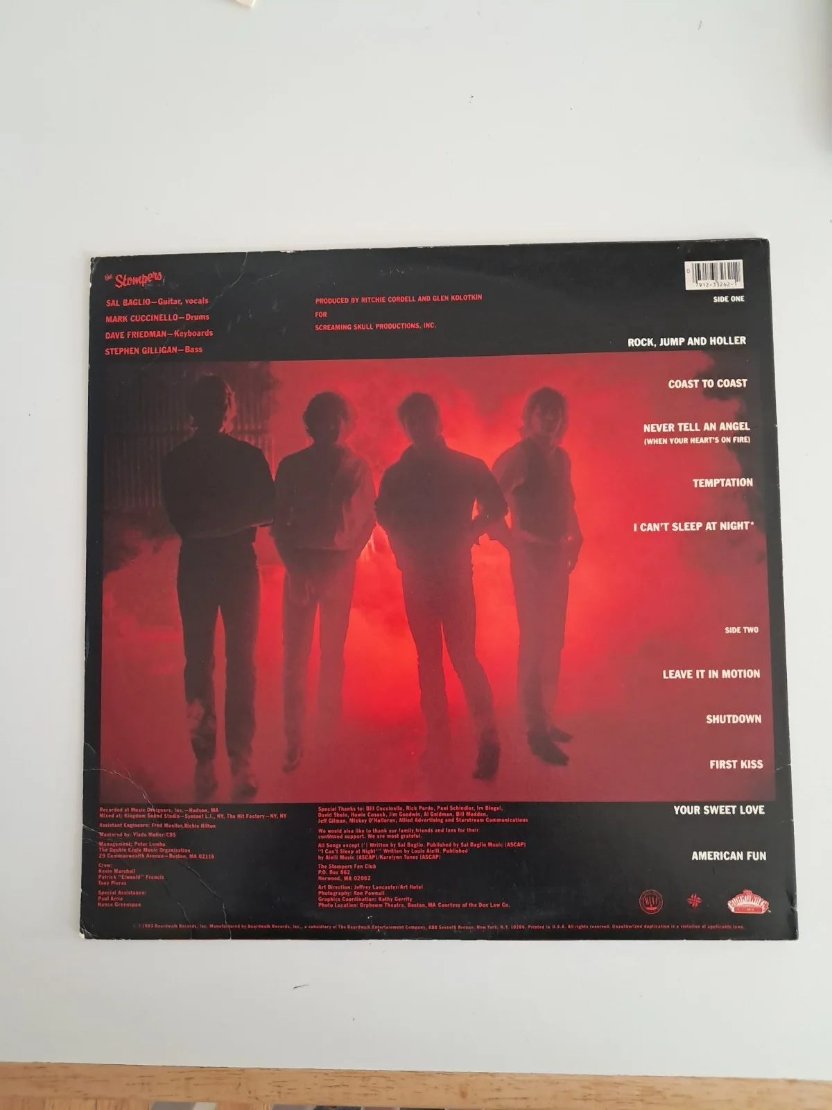 The Stompers Sal Baglio Signed Autographed LP Vinyl Boston The Channel, image 2