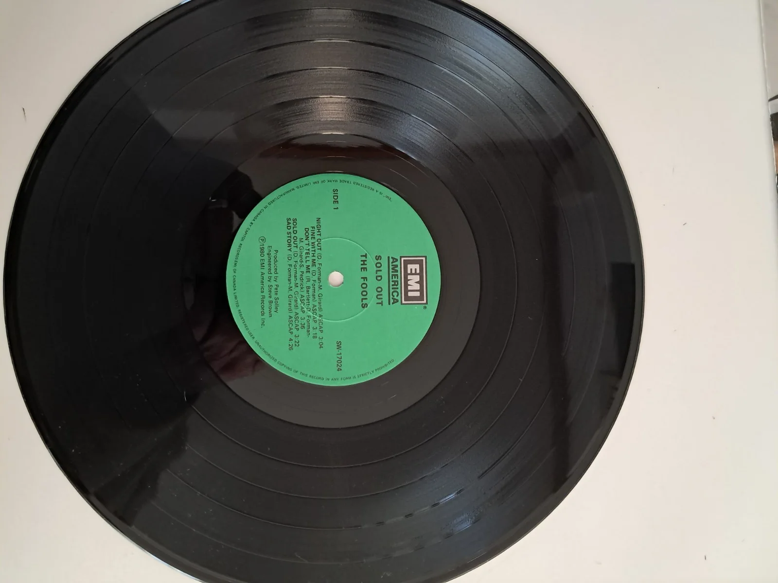 The Fools Signed Autographed "Sold Out" LP Album Boston The Channel, изображение 5