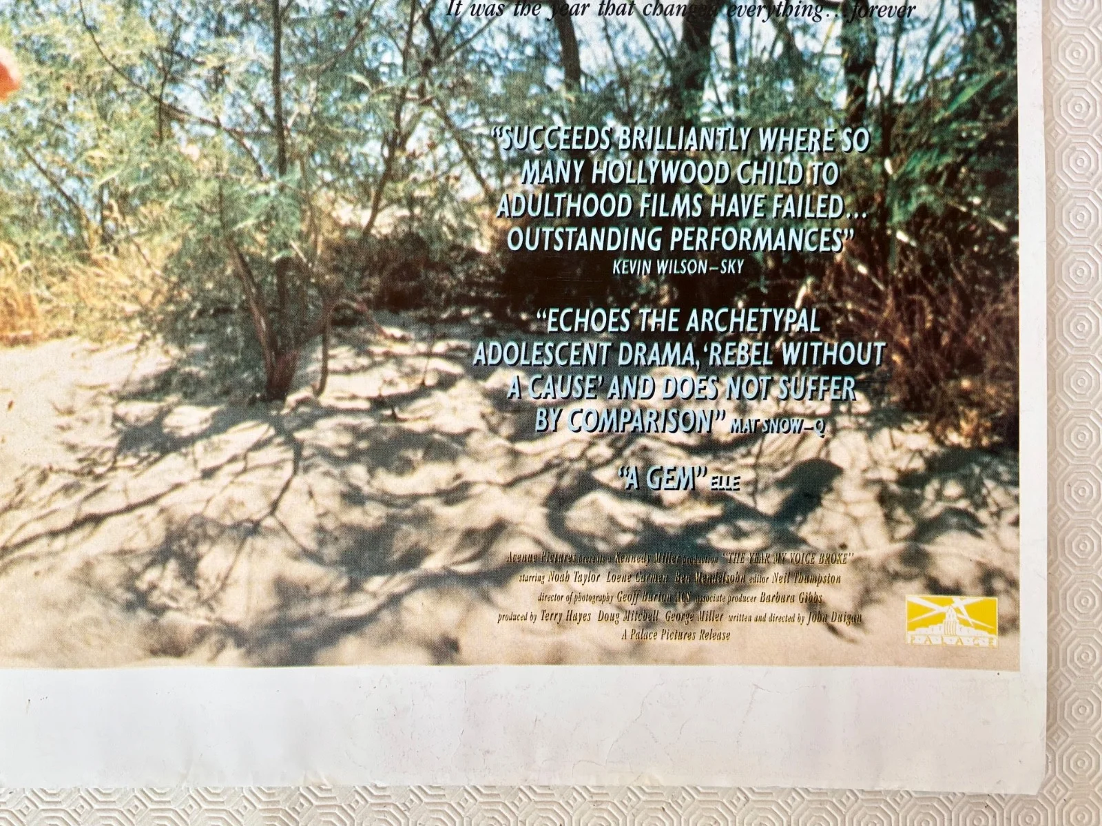 The Year My Voice Broke Original 1987 Quad Poster Noah Taylor Loene Carmen, изображение 3