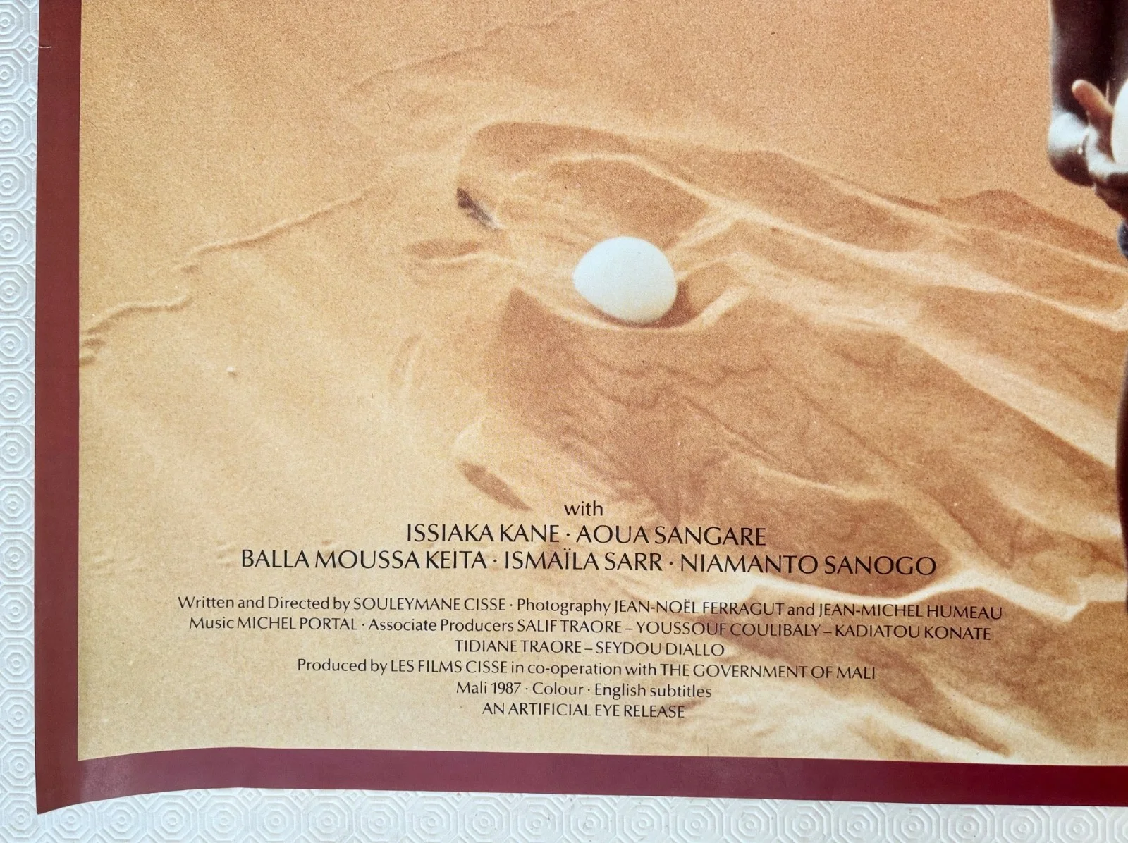 Yeelen Original 1987 Quad Poster Souleymane Cisse Issiaka Kane Aoua Sangare, image 2