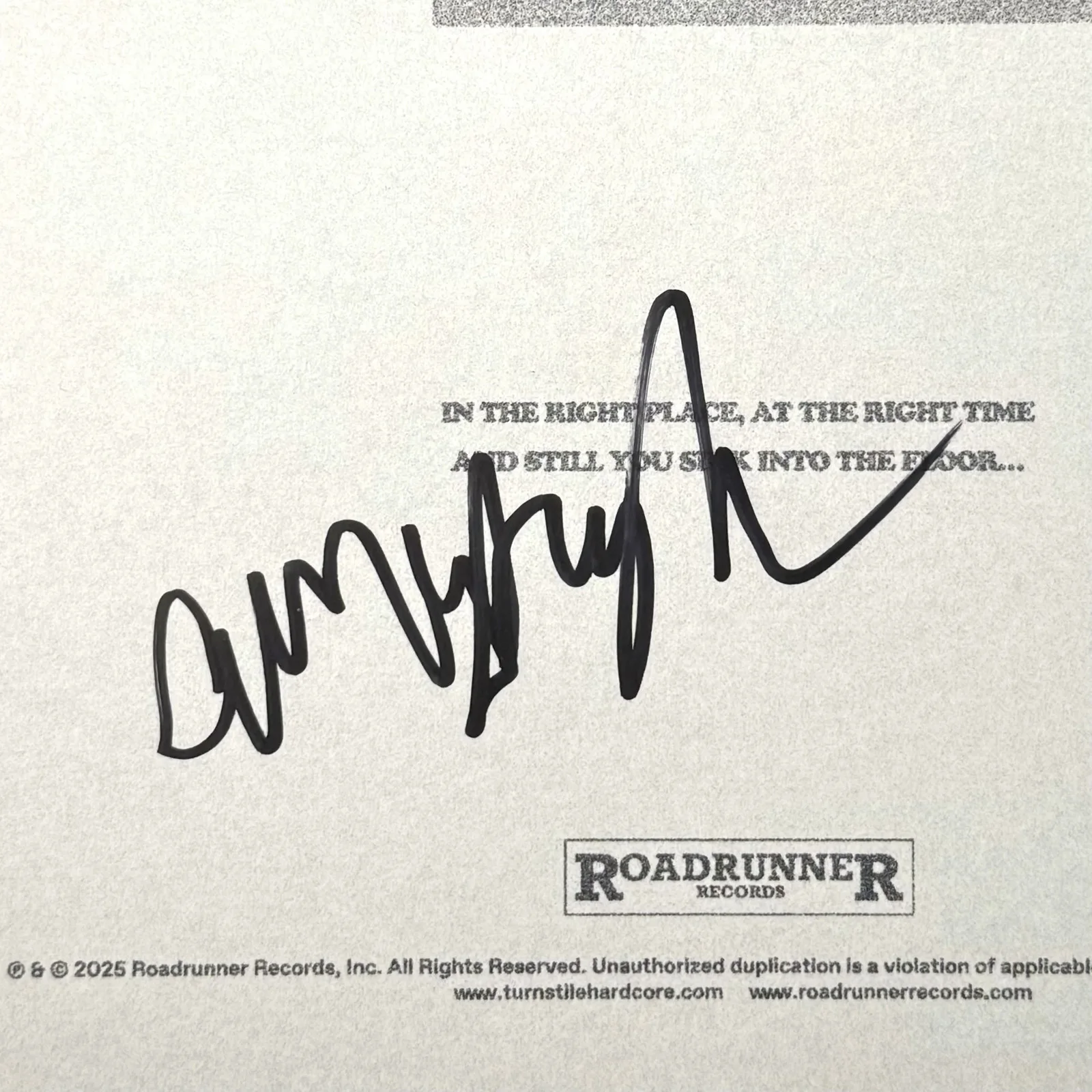 Turnstile & Amy Taylor Signed Autographed Vinyl LP "NEVER ENOUGH" PSA/DNA Authen, изображение 3