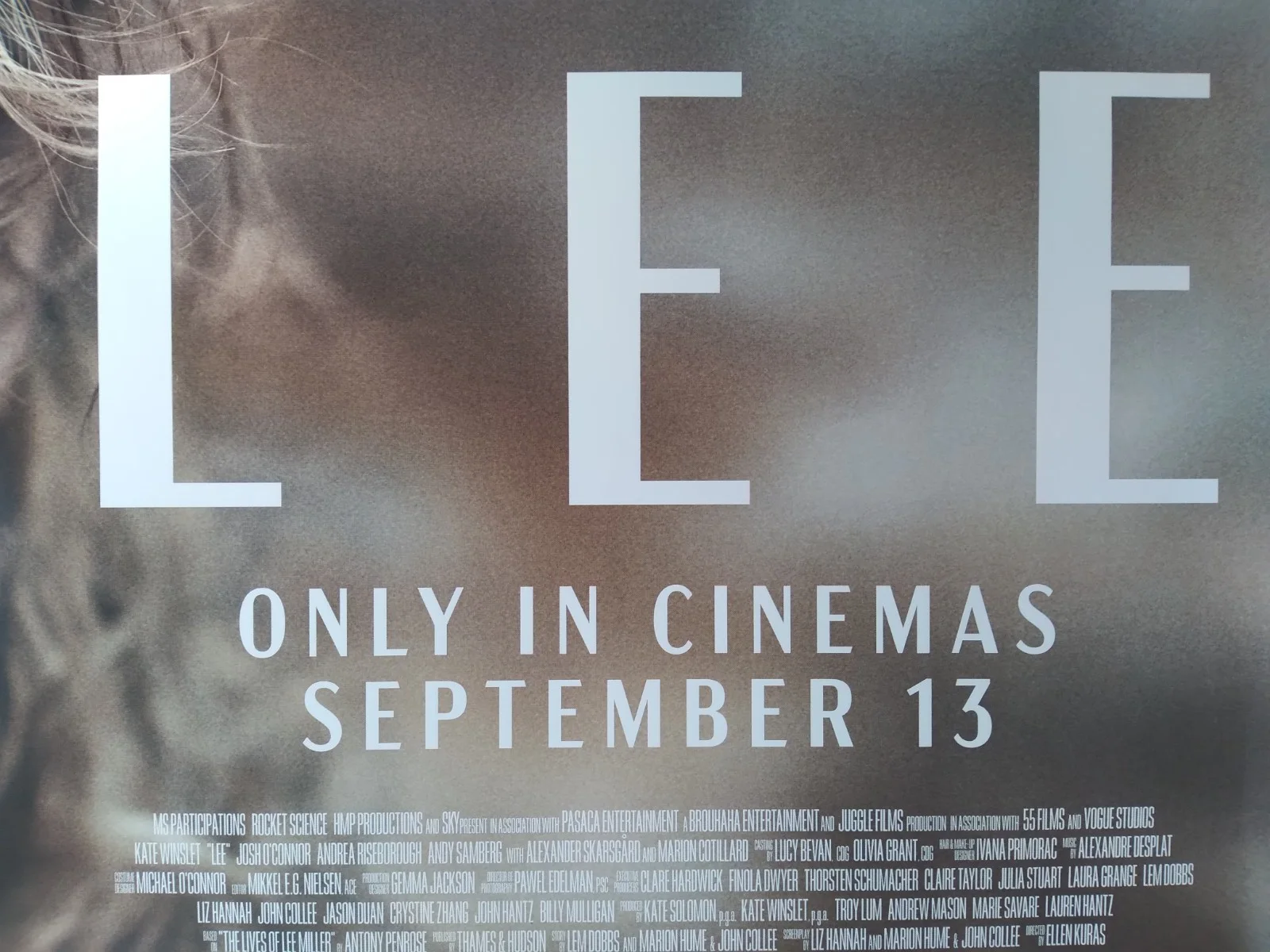 Lee original movie 2023 poster UK quad, изображение 3