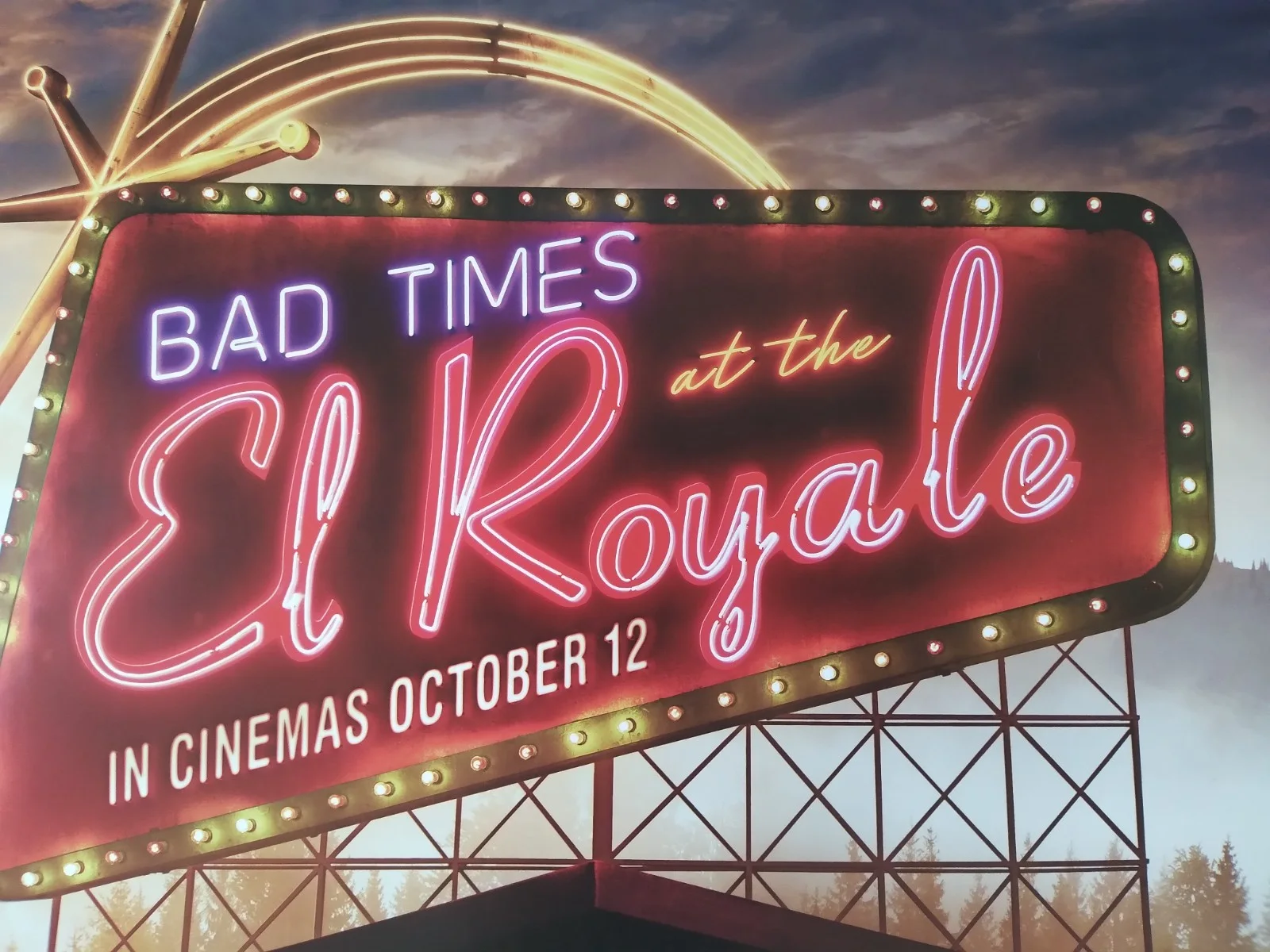 Bad Times at the El Royale original movie 2018 poster UK quad, изображение 2