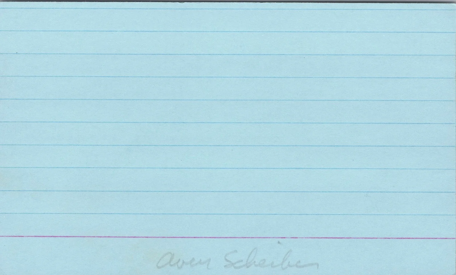 Avery Schreiber — Avery Schreiber Signed 3x5 Index Card My Mother The Car Autographed, image 2