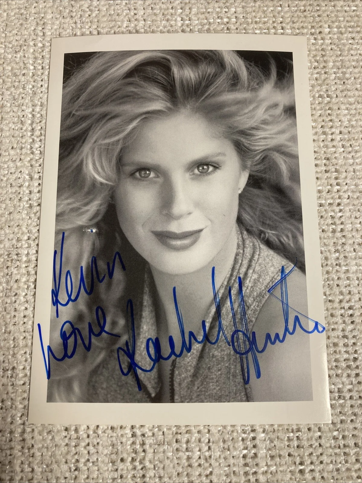 Rachel Hunter — Autograph Of Rachel Hunter 4x7 Swimsuit Model/ Magazine Cover Model/