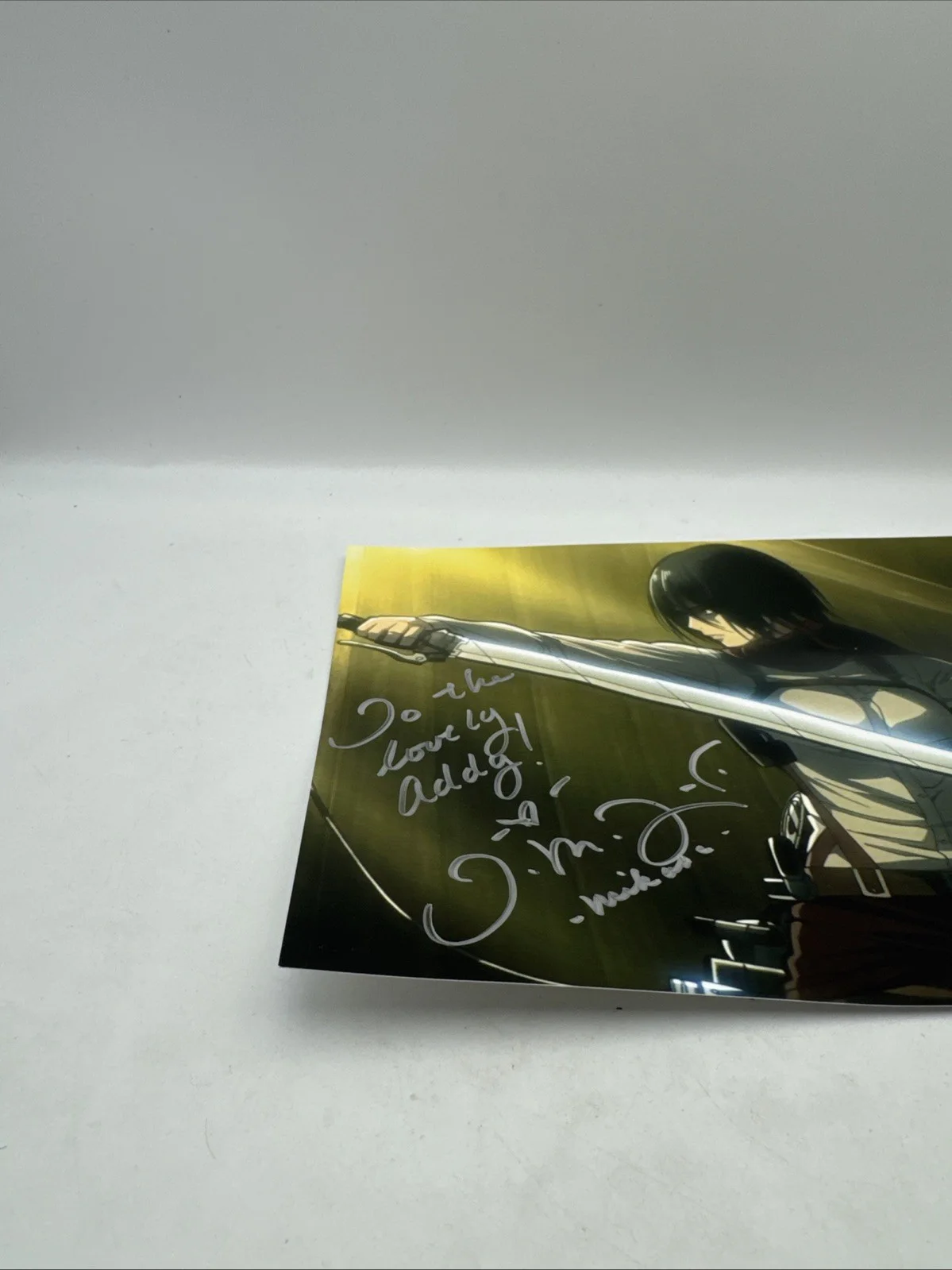 Yui Ishikawa Signed 8x10 Photo Mikasa Attack on Titan Anime Auto, image 3