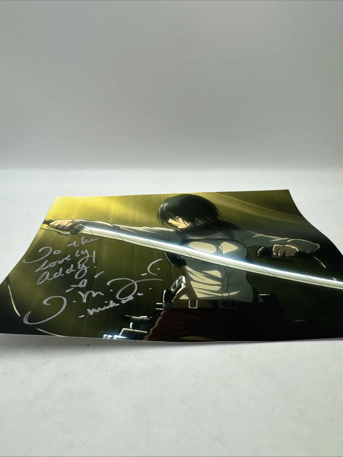 Yui Ishikawa Signed 8x10 Photo Mikasa Attack on Titan Anime Auto, image 4