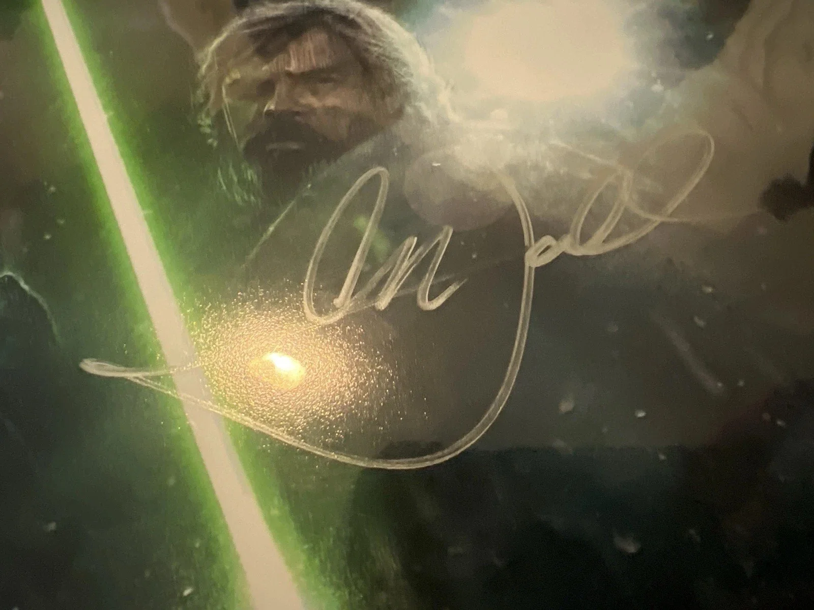 Mark Hamill — Mark Hamill Star Wars force awakens Luke Skywalker 8 x 10 silver auto UACC COA, image 2