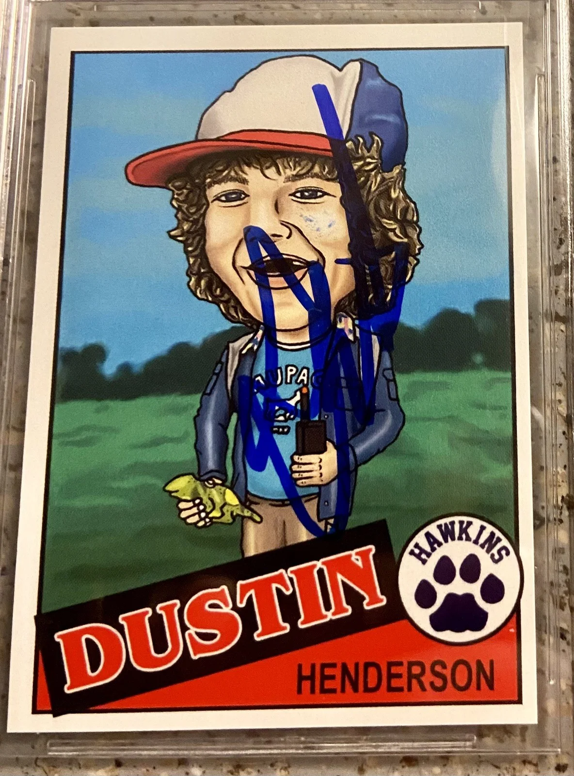 Gaten Matarazzo — Gaten Matarazzo GEM MINT 10 SIGNED Stranger Things Custom Trading Card- BGS COA, изображение 2