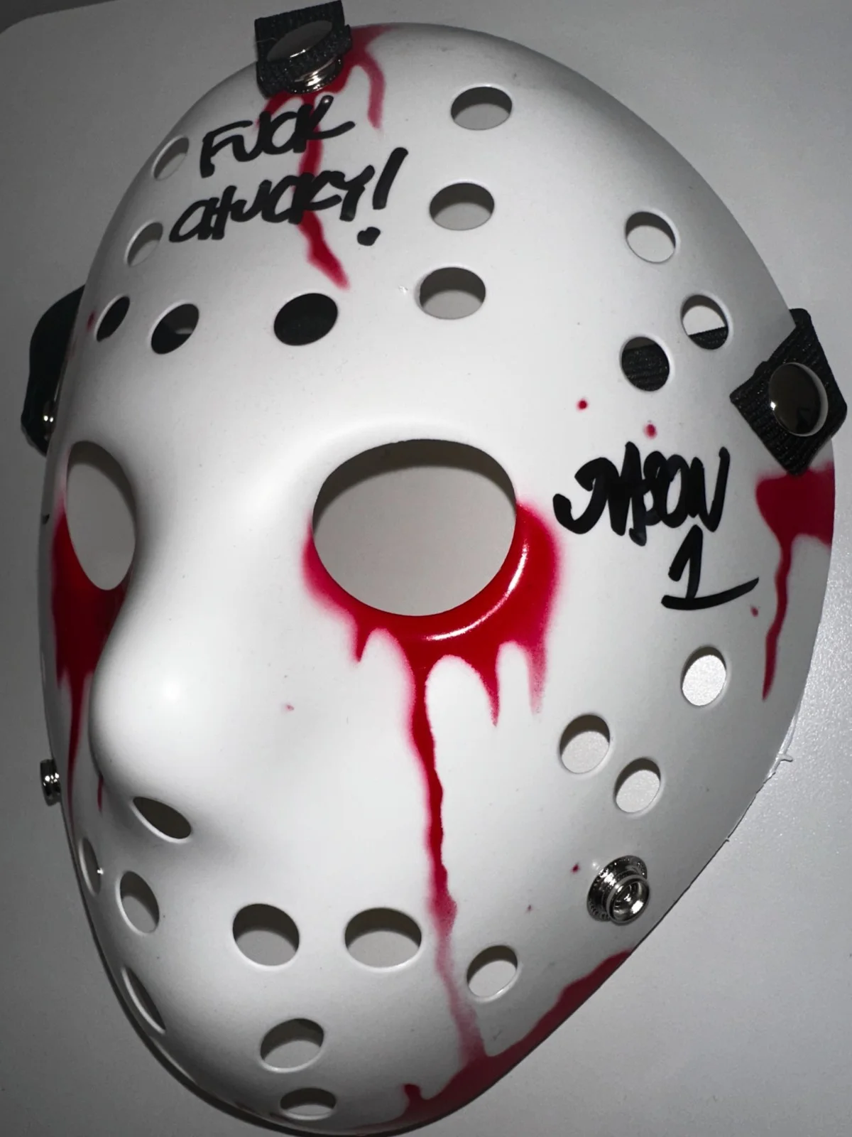 Ari Lehman — Jason Voorhees Autograph Ari Lehman signed Hockey Mask Beckett Authentic, image 2